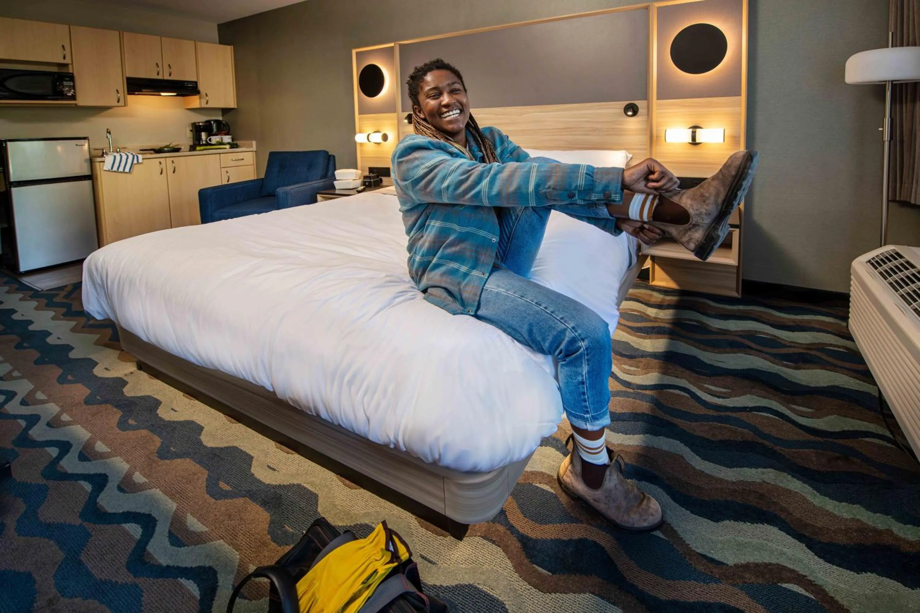 Bed in Accent Inns Victoria