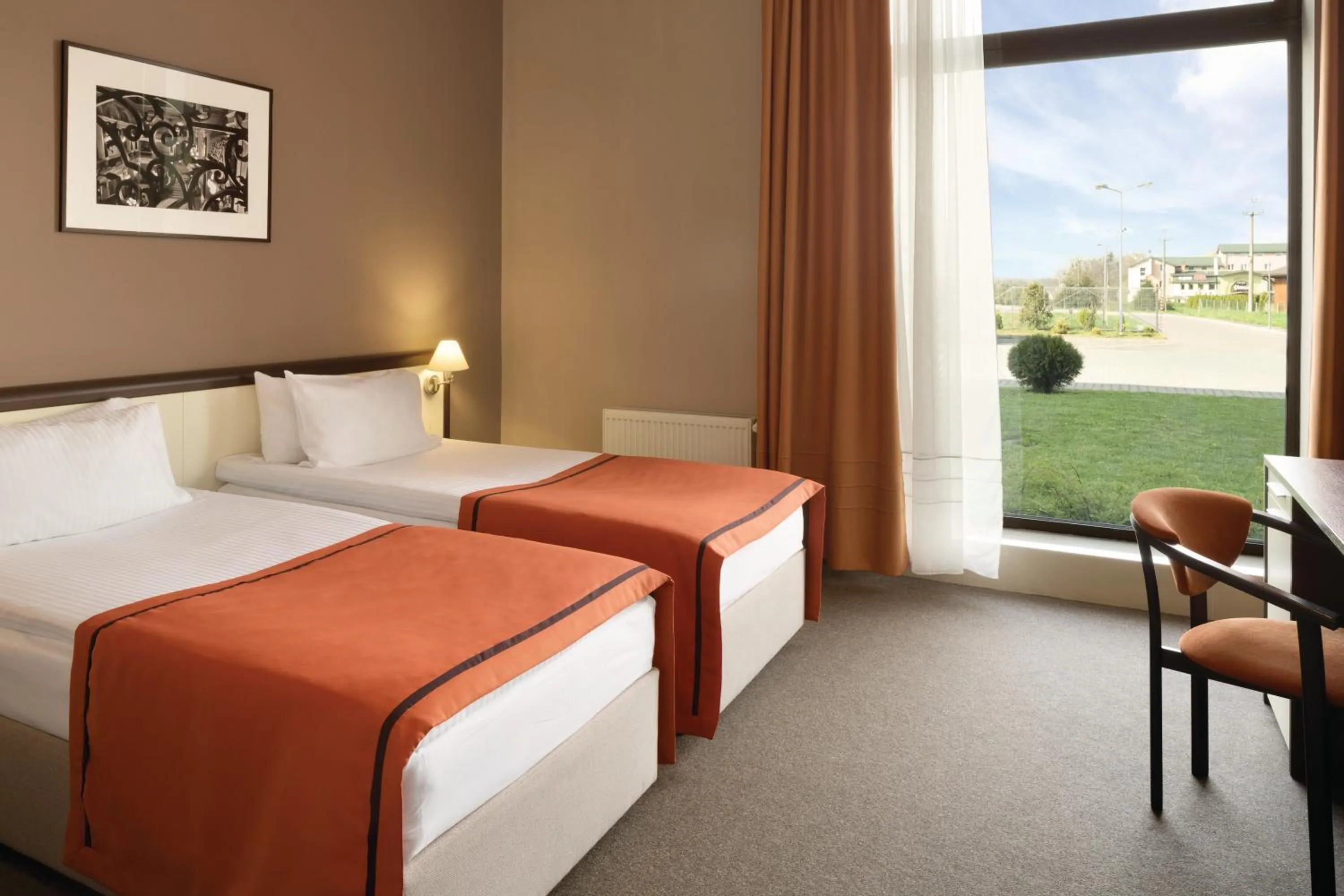 Bed in Lviv Ramada Hotel