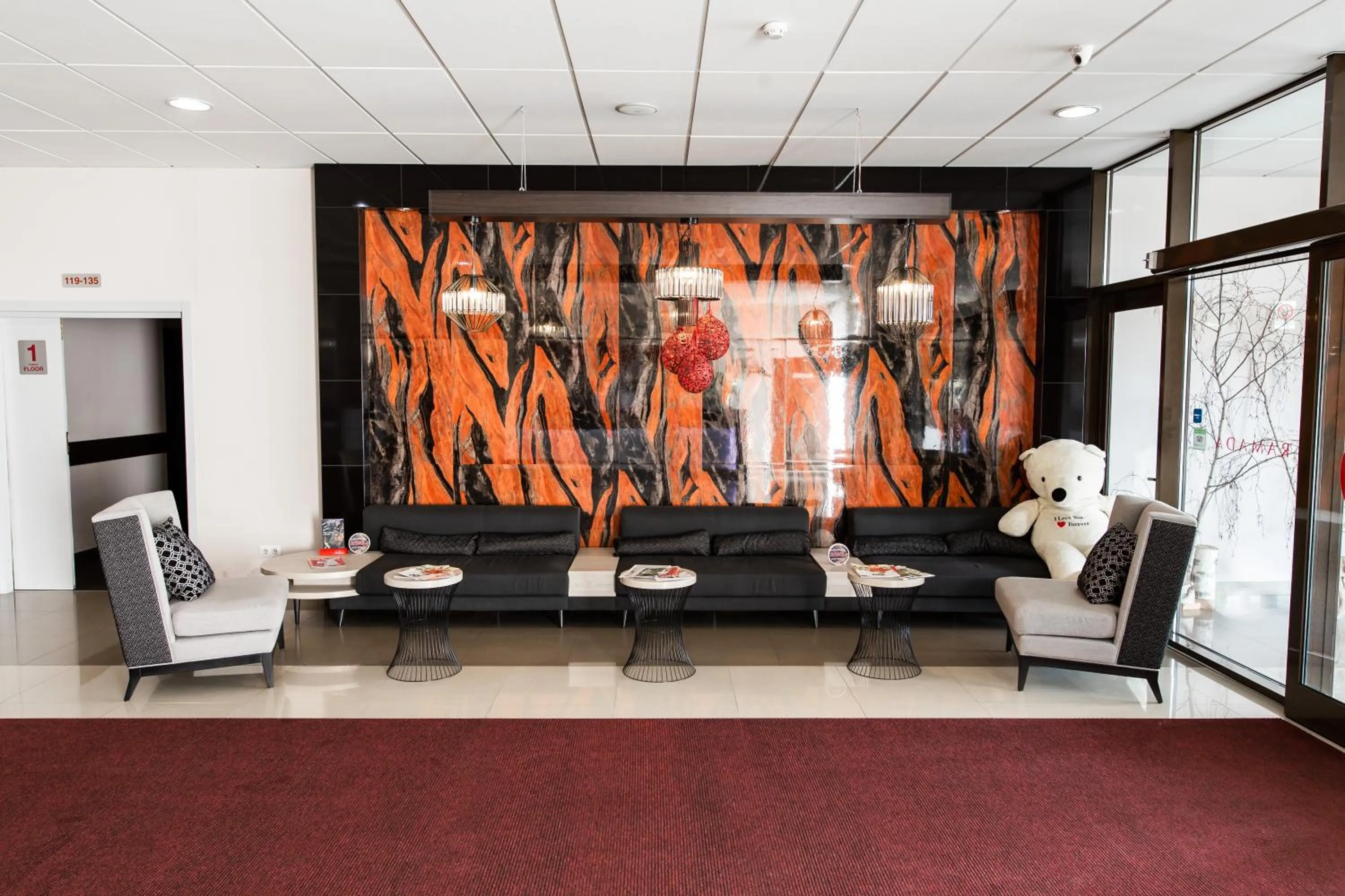 Lobby or reception in Lviv Ramada Hotel