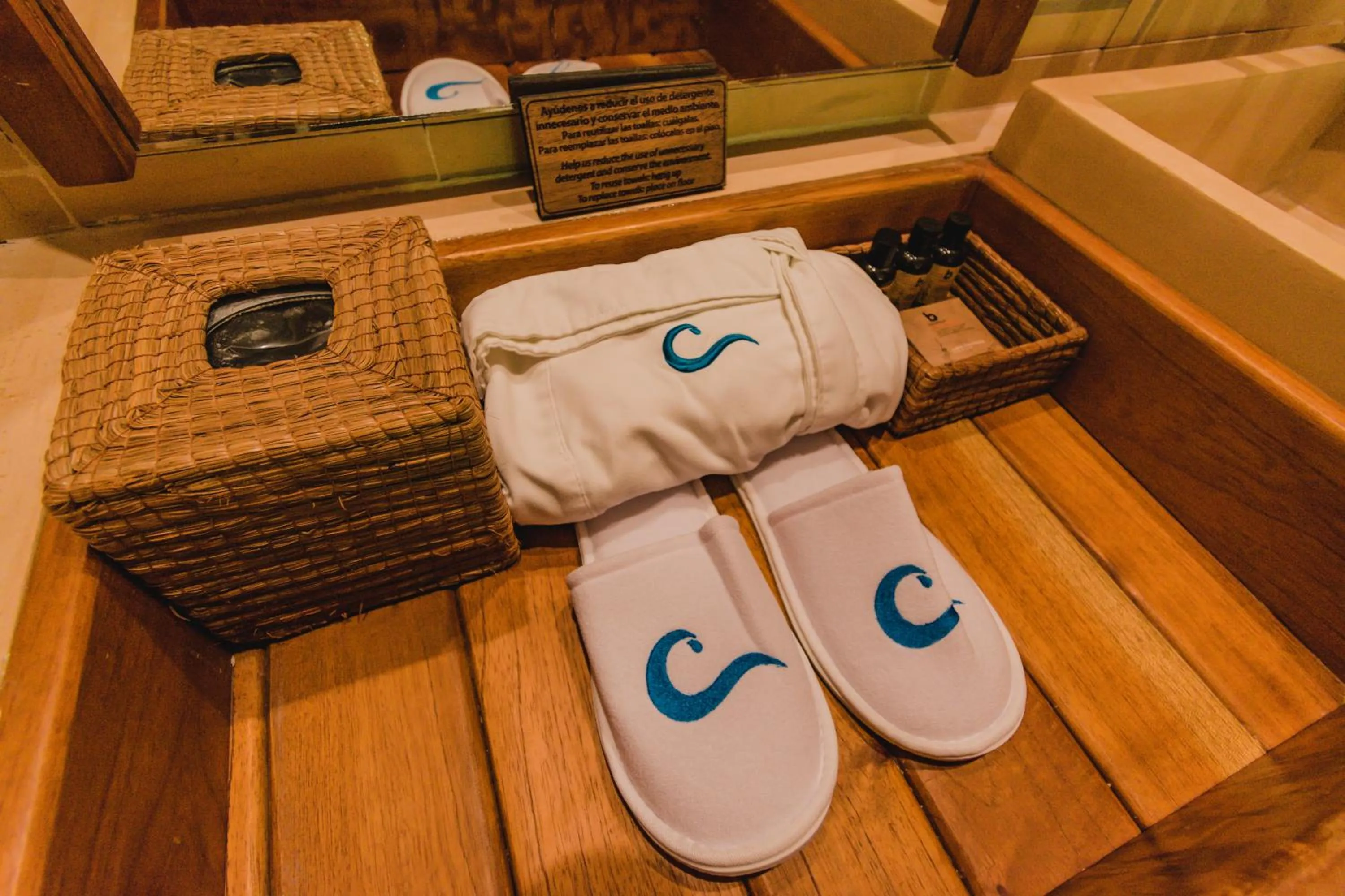 Bathroom in Hotel Carolina Bacalar