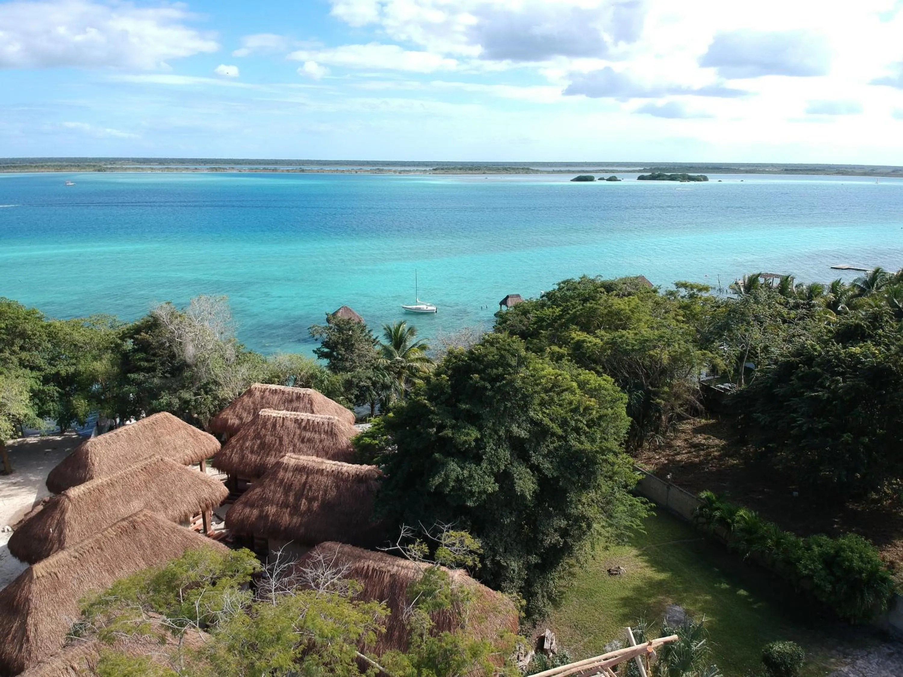 Natural landscape in Hotel Carolina Bacalar