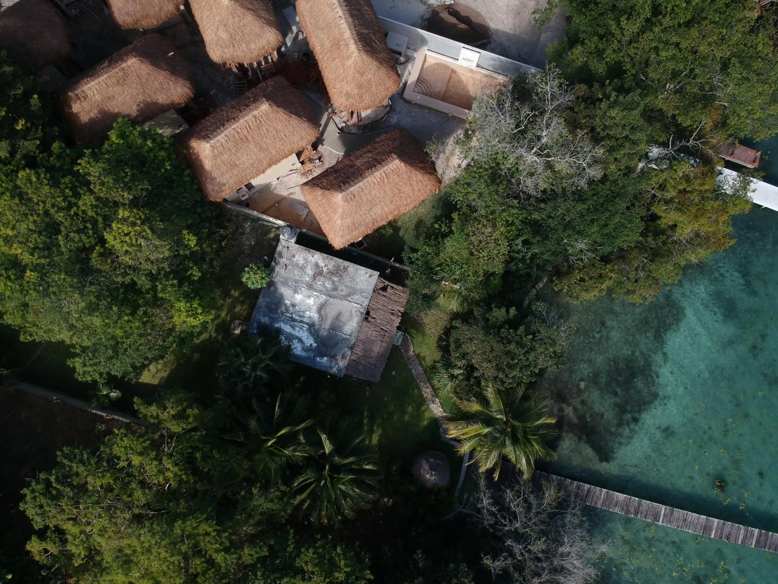 Bird's eye view in Hotel Carolina Bacalar