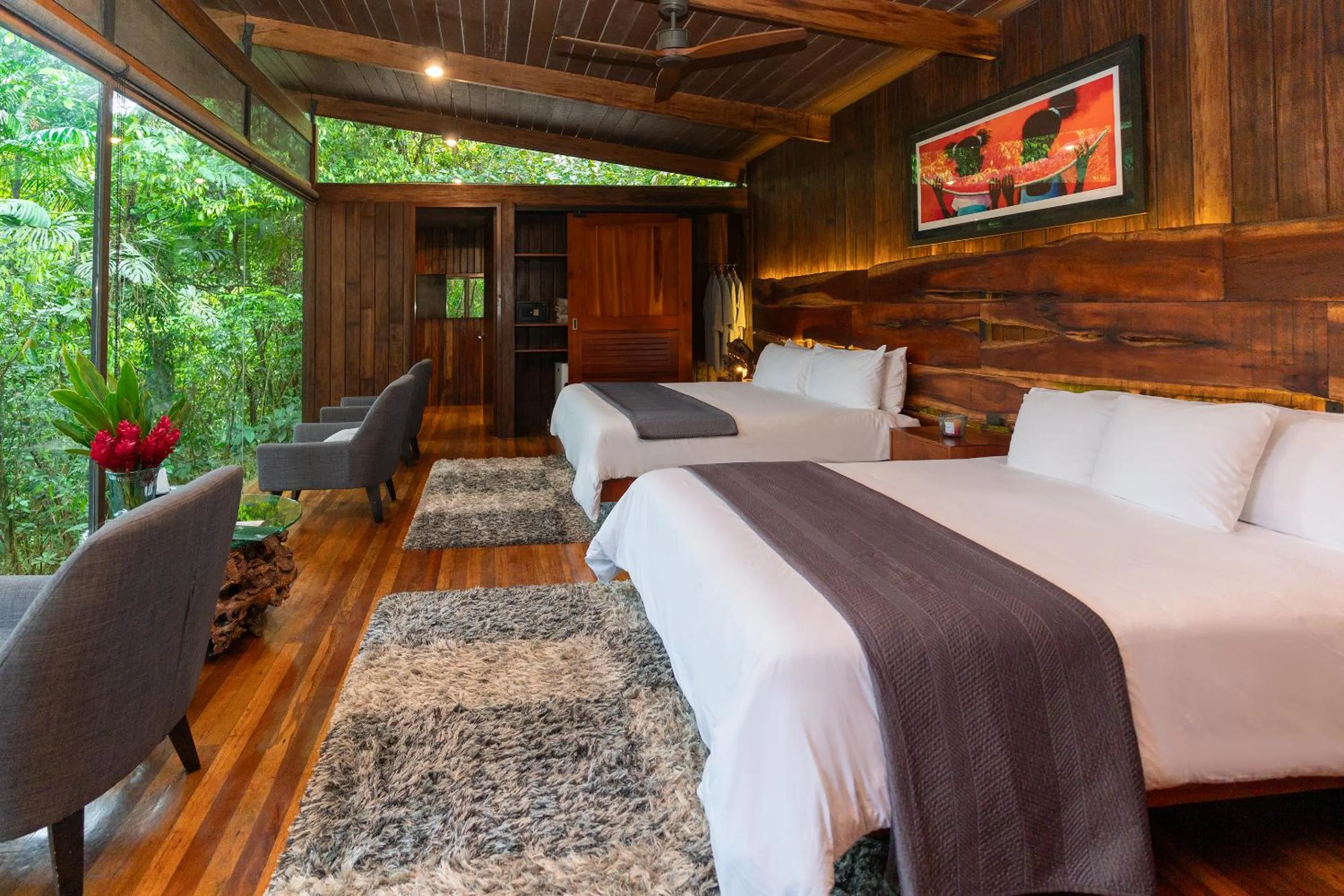 Bed in Ecolirios Boutique Hotel & Villas