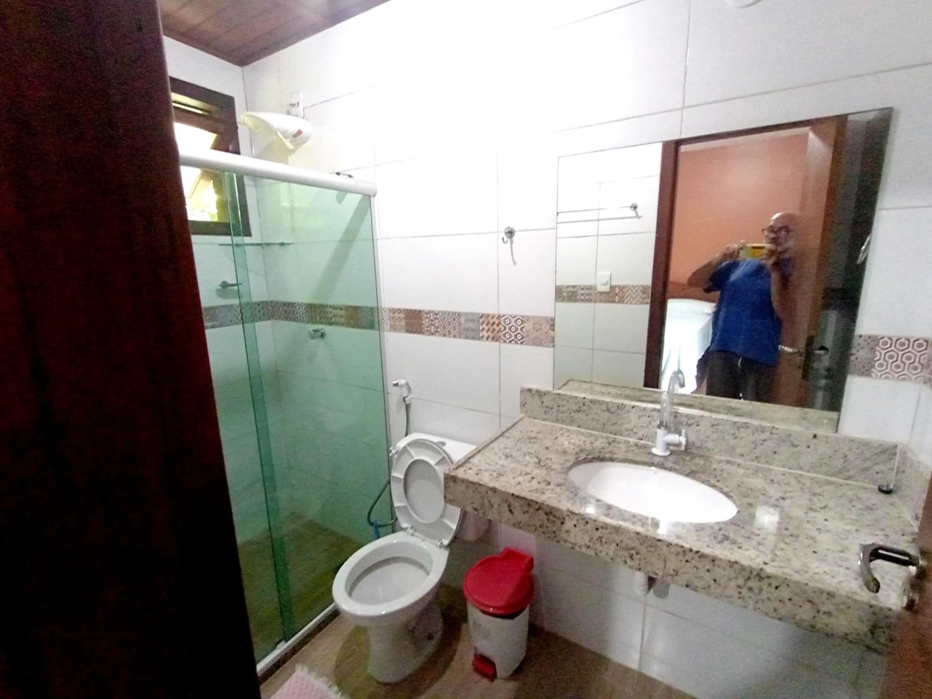 Toilet in Pousada Lagoa Flat