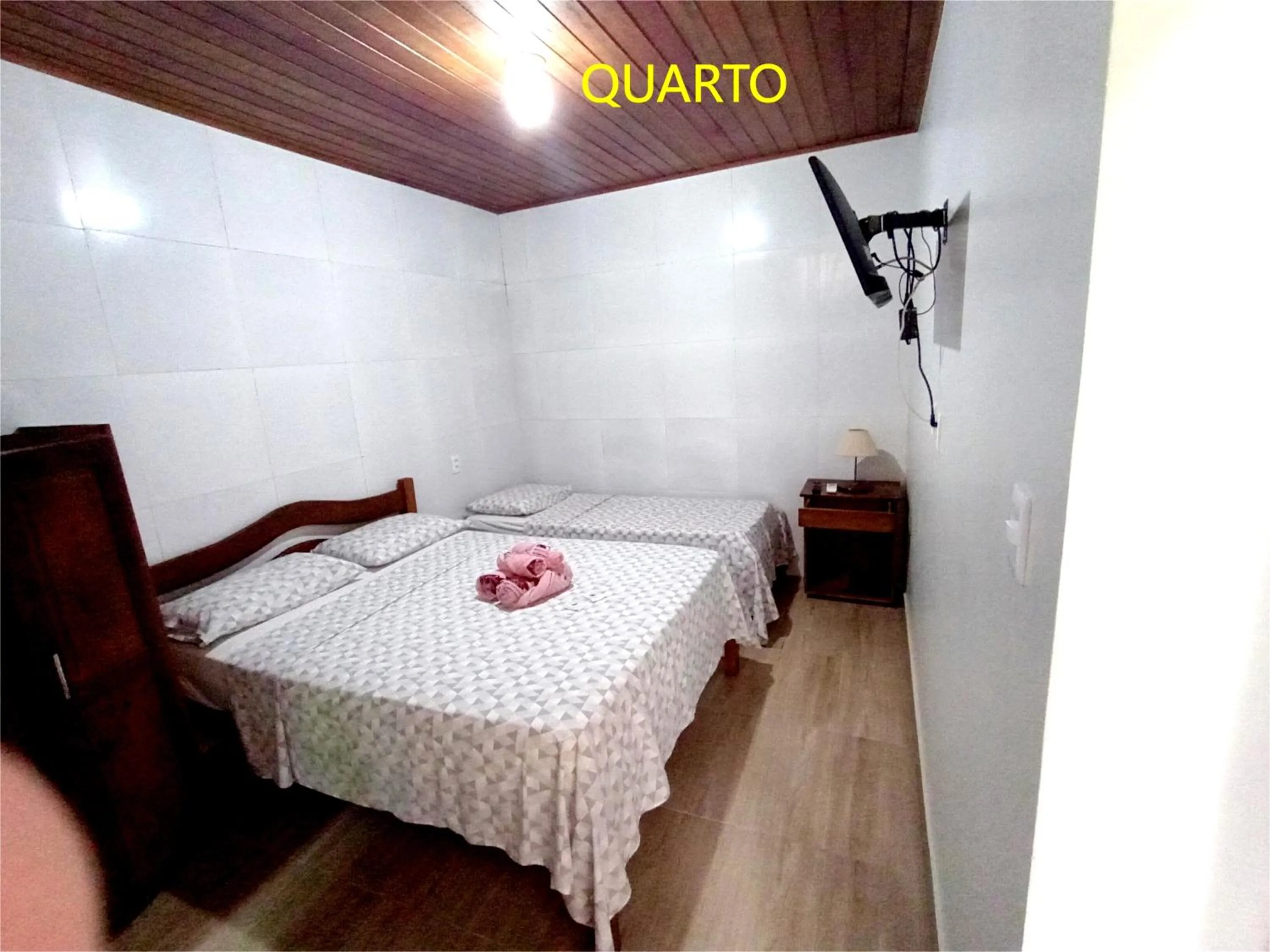 Bed in Pousada Lagoa Flat