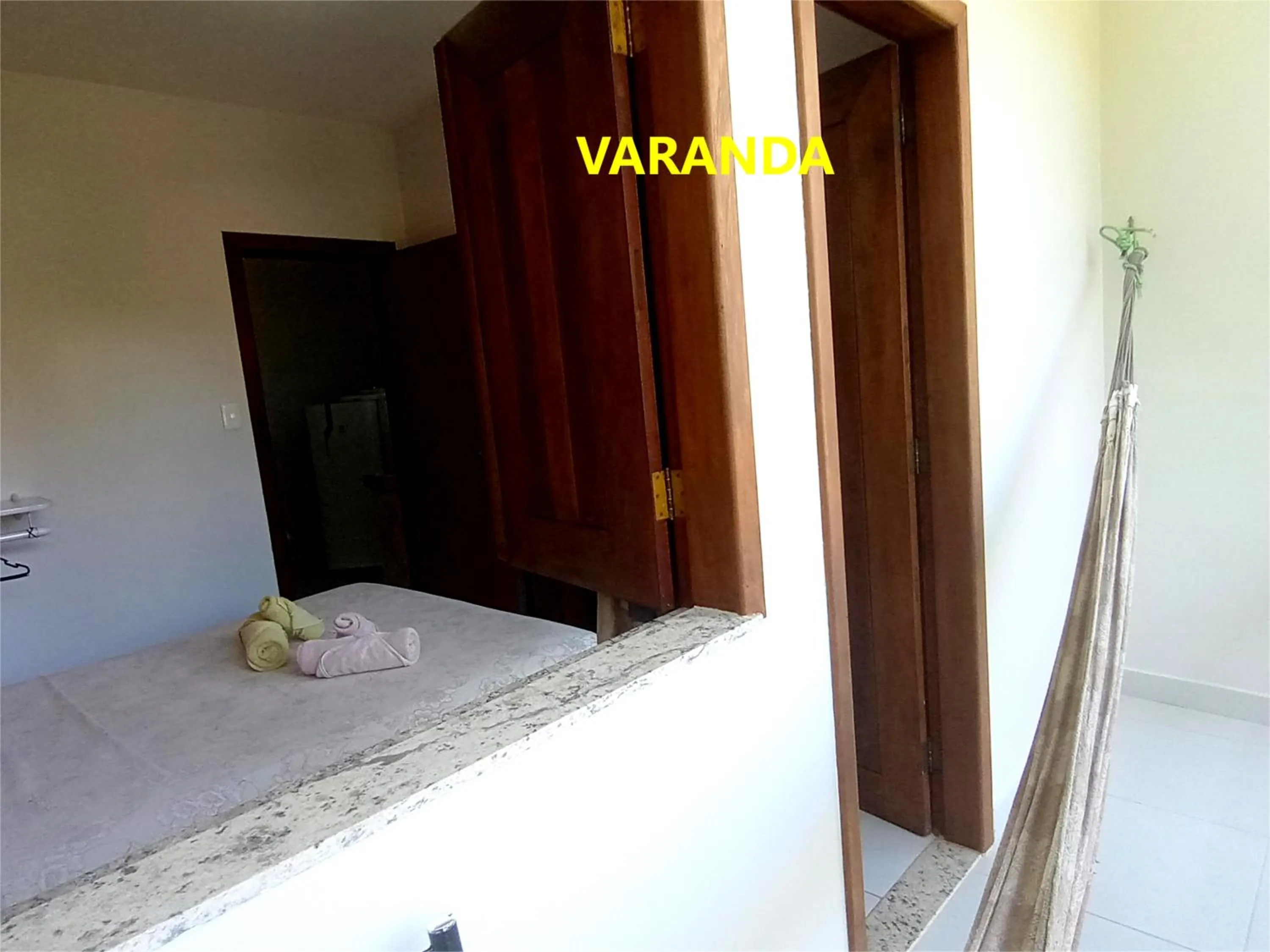 Balcony/Terrace, Bed in Pousada Lagoa Flat