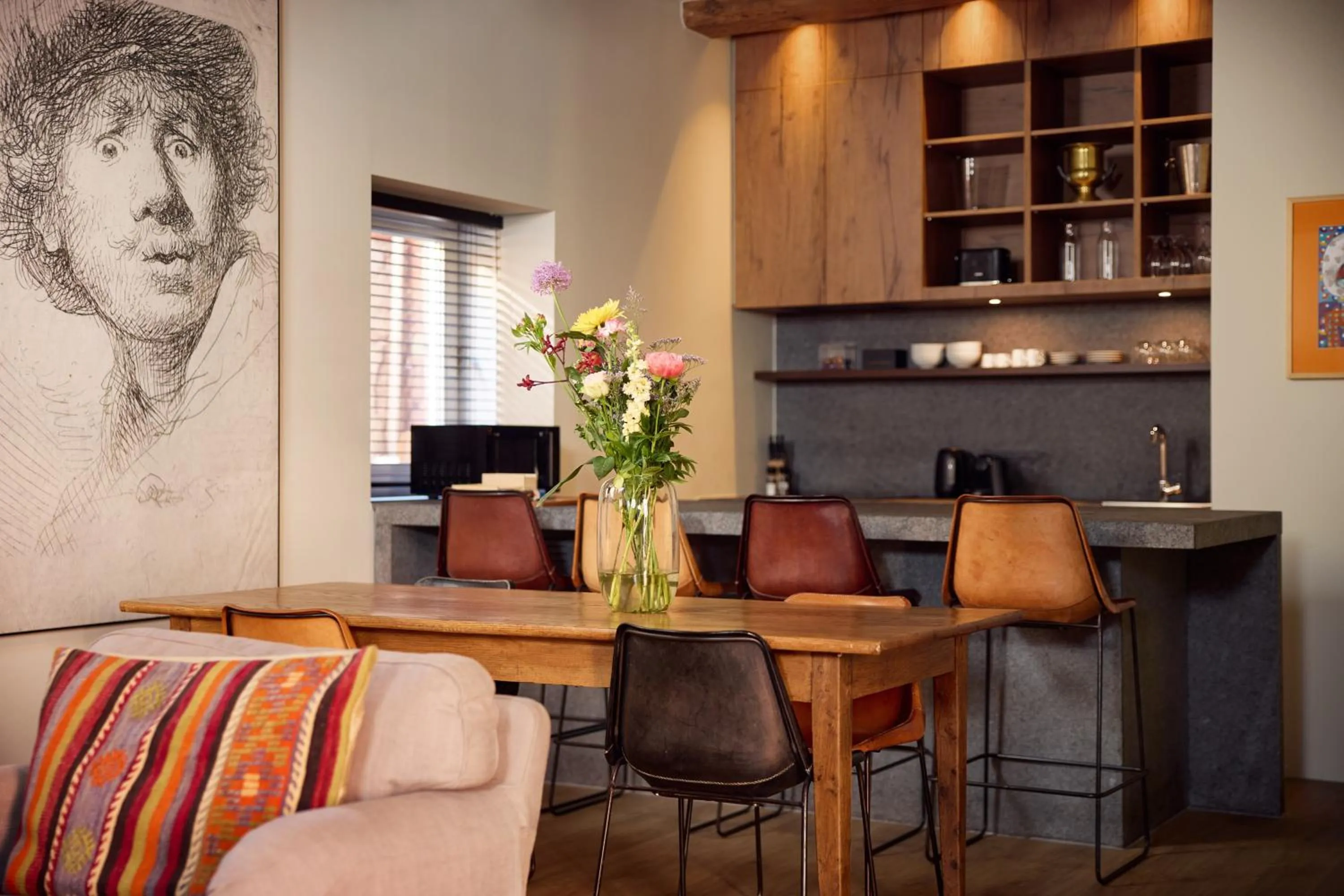 Kitchen or kitchenette in Hotel Miss Blanche