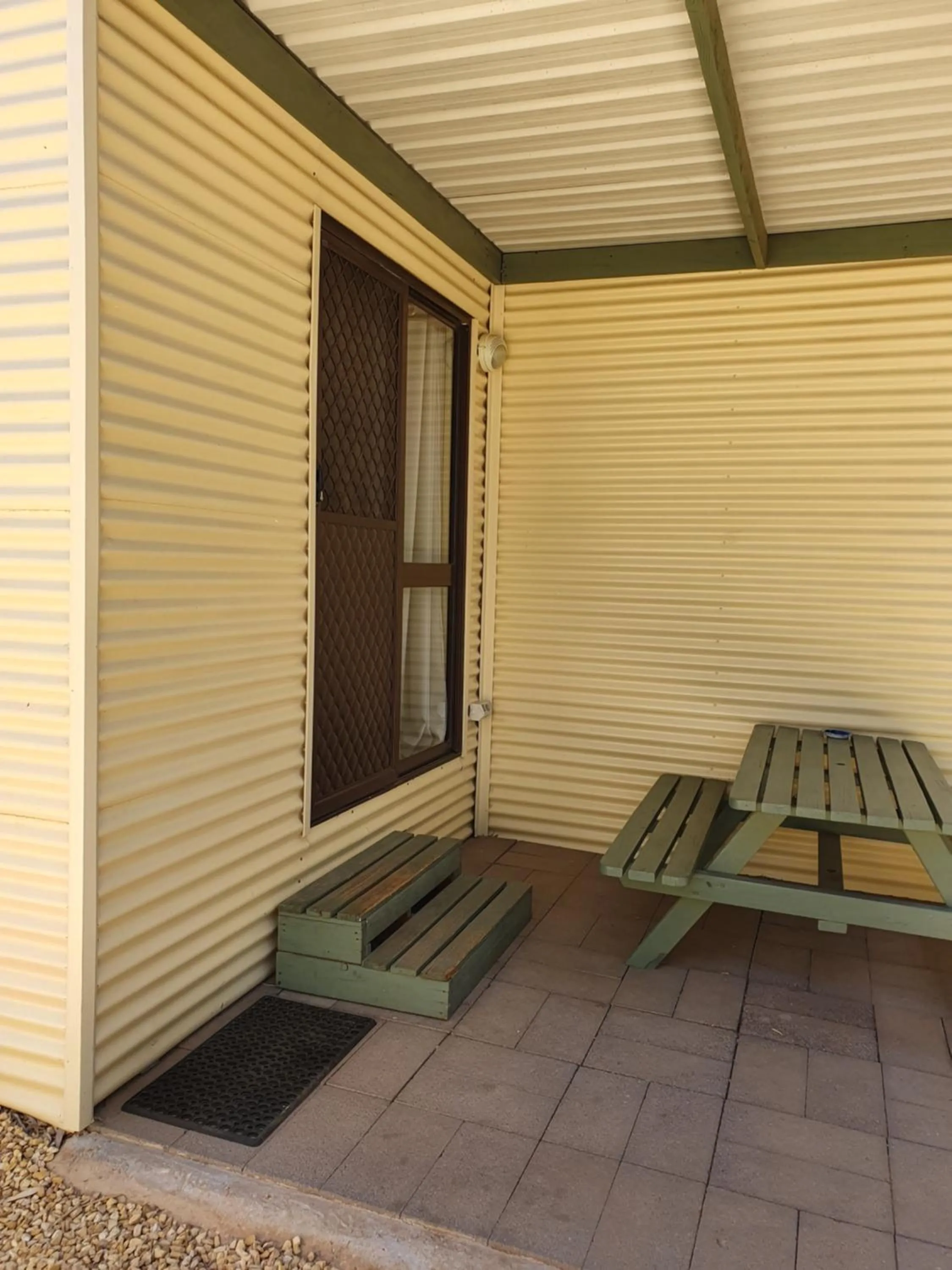 Patio in Paringa Caravan Park