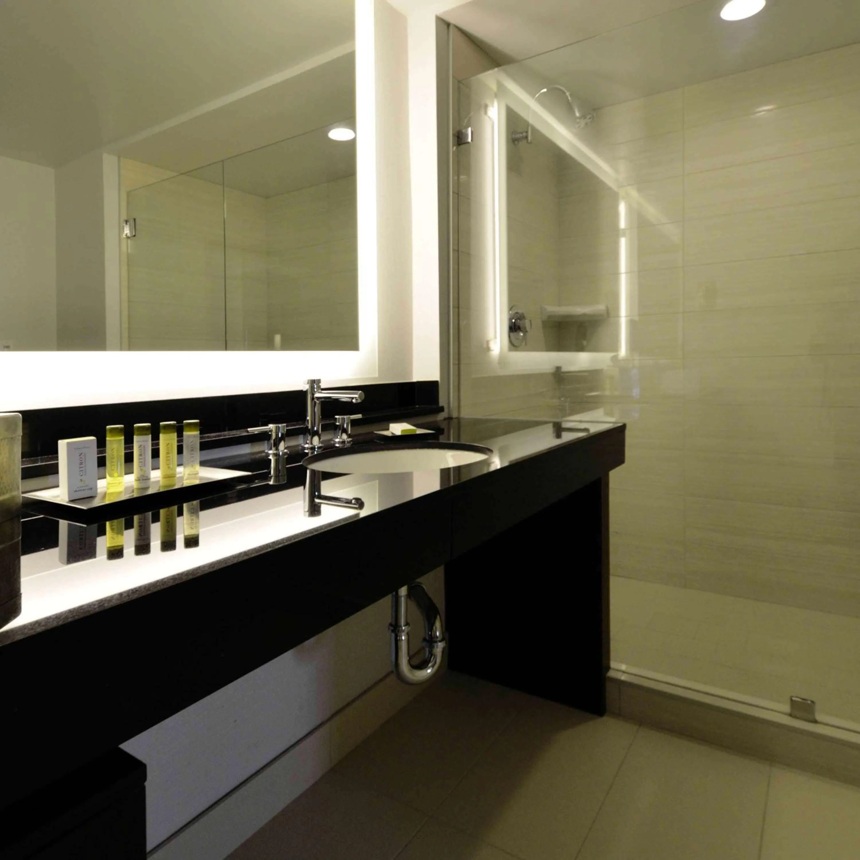 Bathroom in DoubleTree by Hilton Newark-Fremont