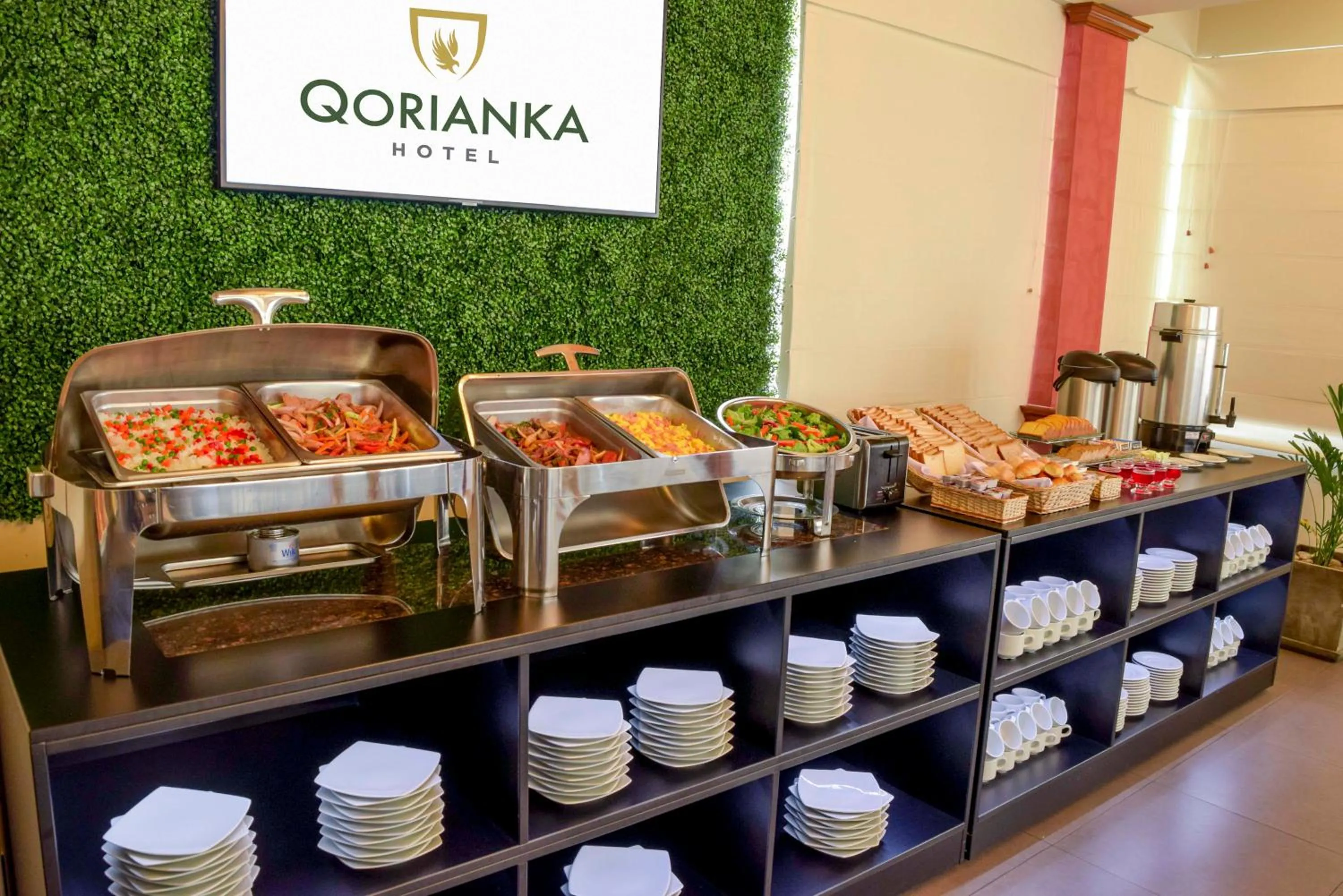Buffet breakfast in Qorianka Hotel