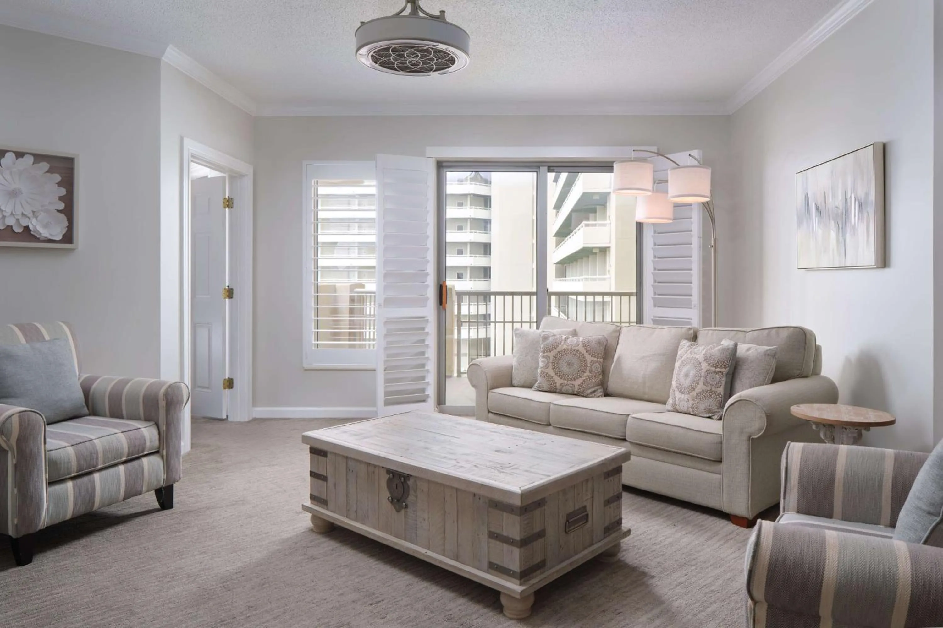 Living room in Royale Palms Condominiums