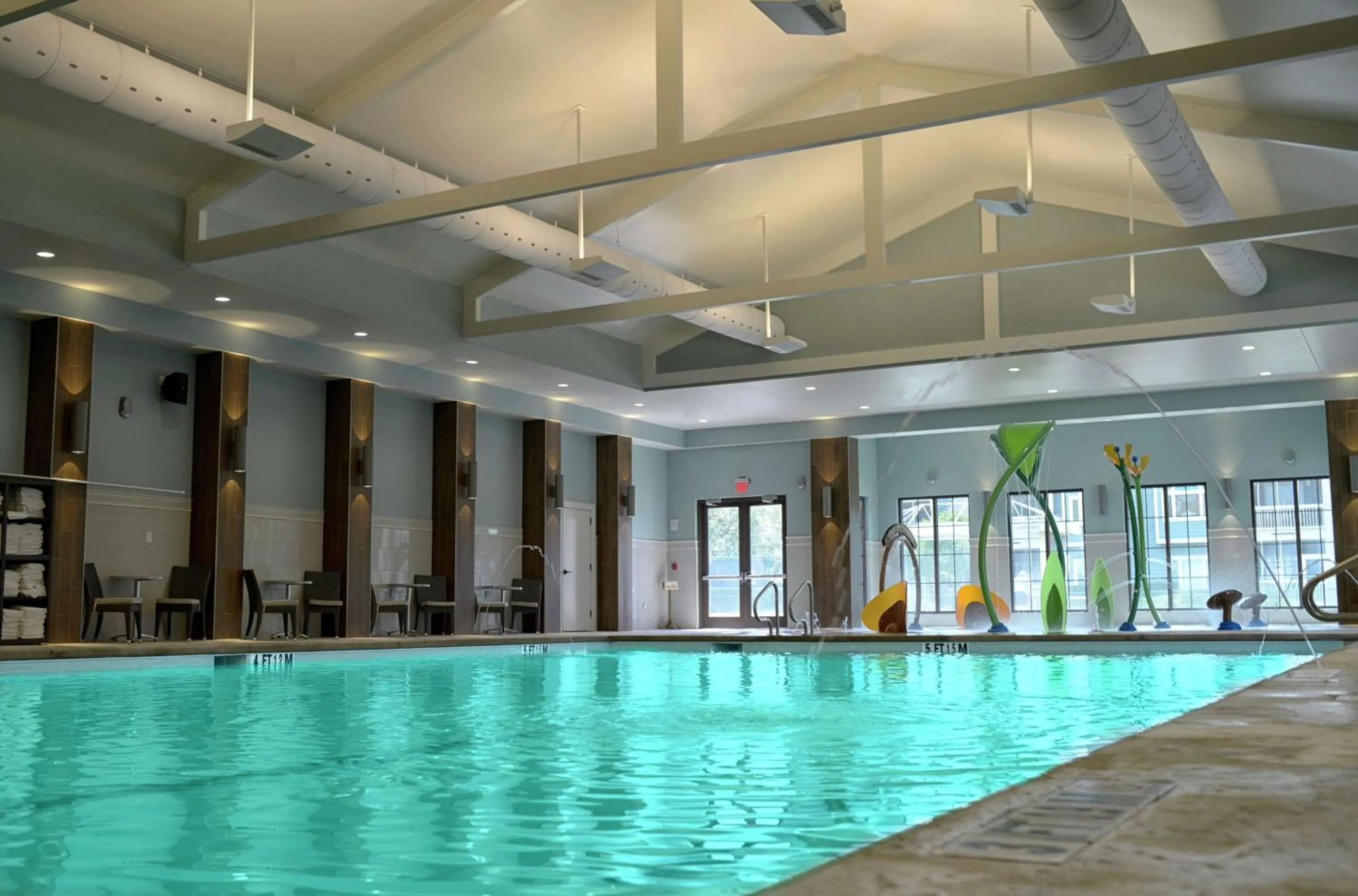 Pool view in Royale Palms Condominiums