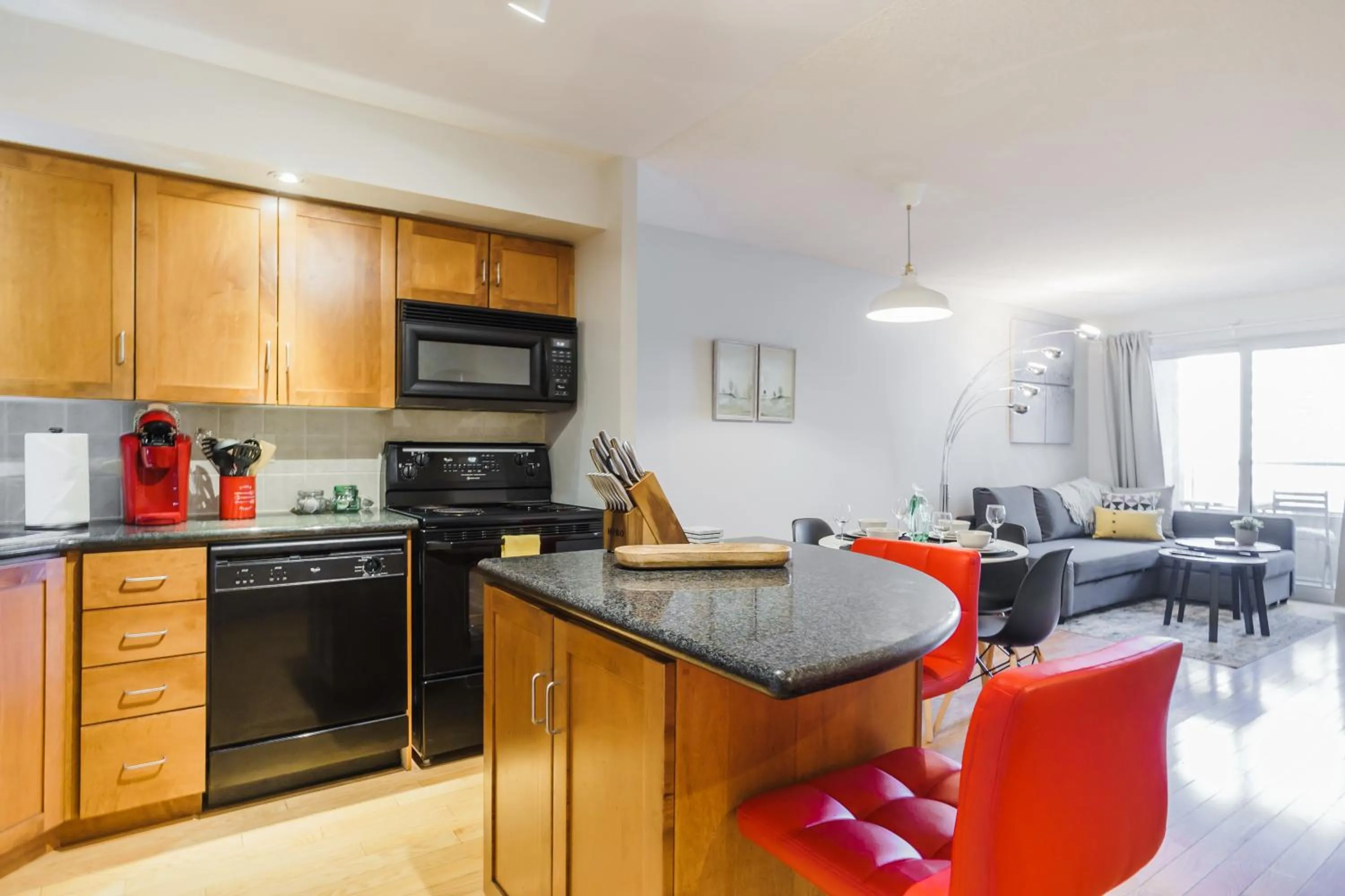 Kitchen or kitchenette in AOC Suites - Heart of Downtown Condo