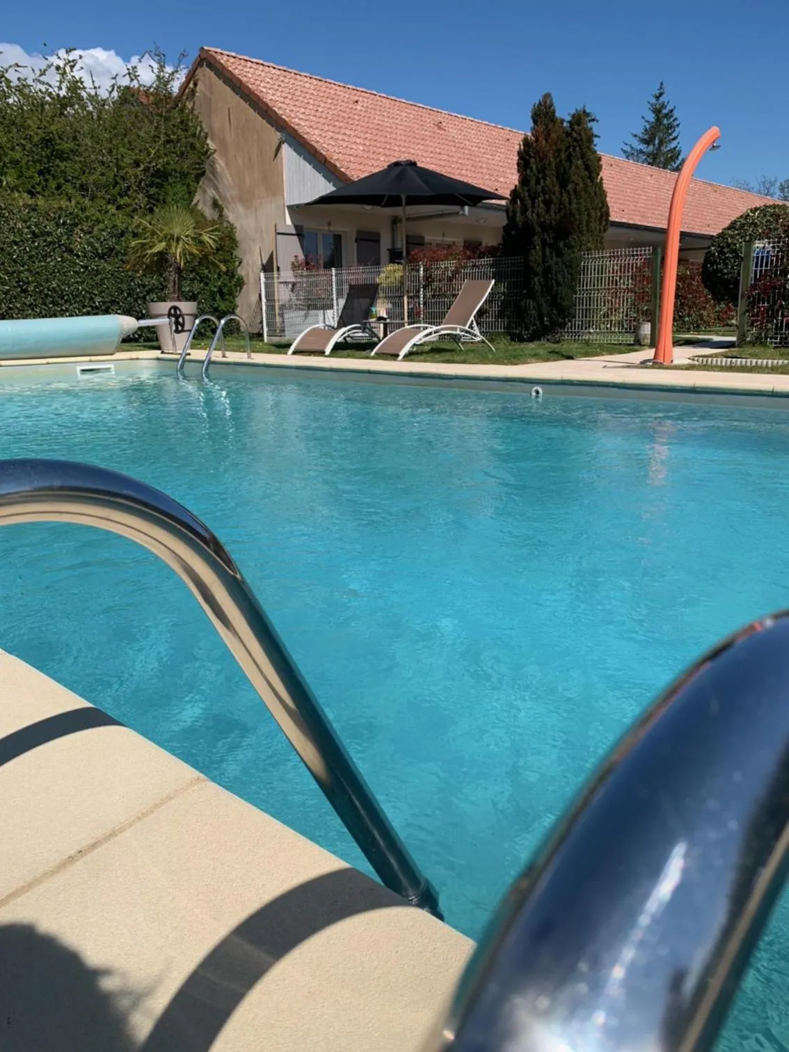 Pool view in Hôtel Le Clos Badan