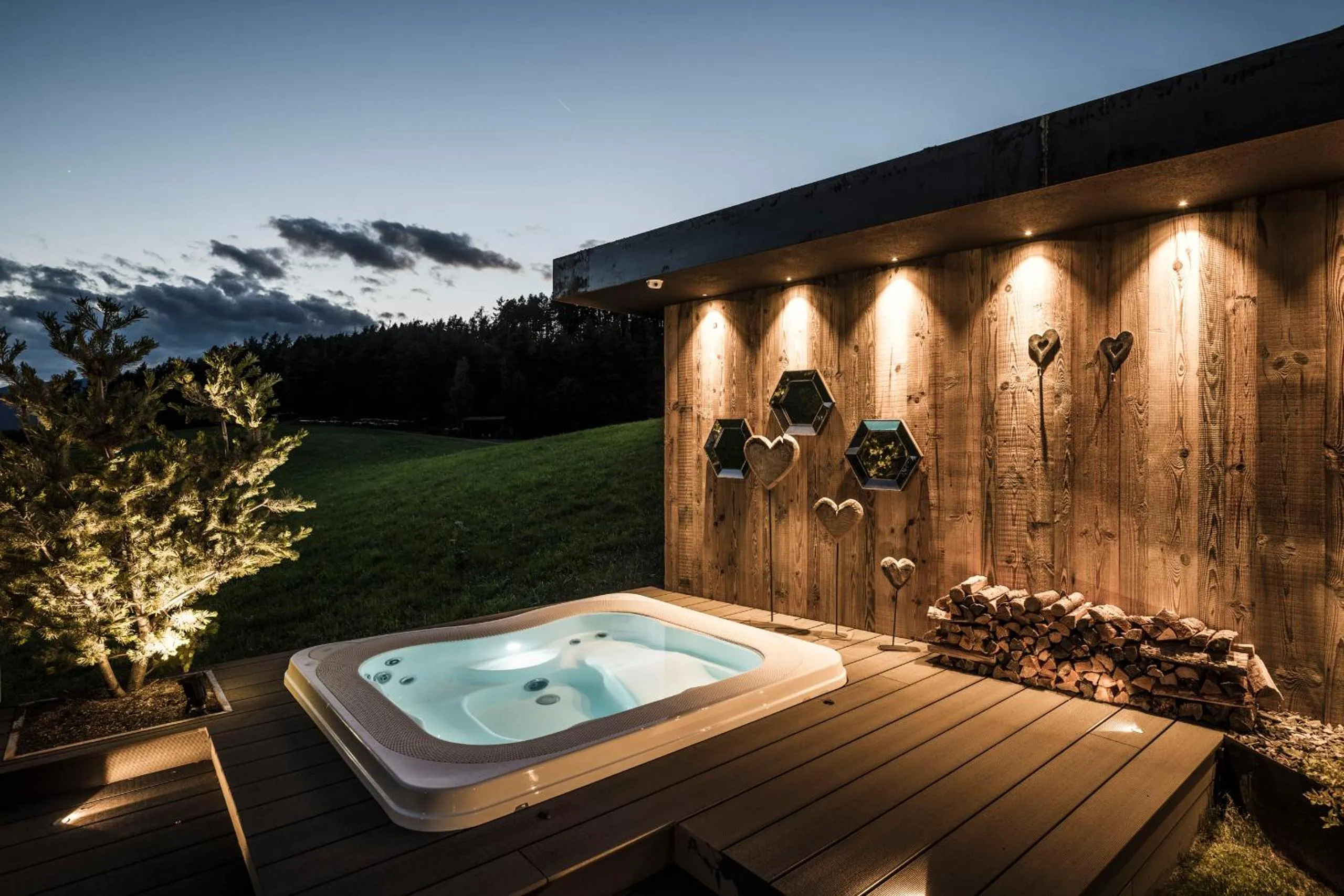Hot Tub in Alpine Boutique Villa Gabriela - Adults Only
