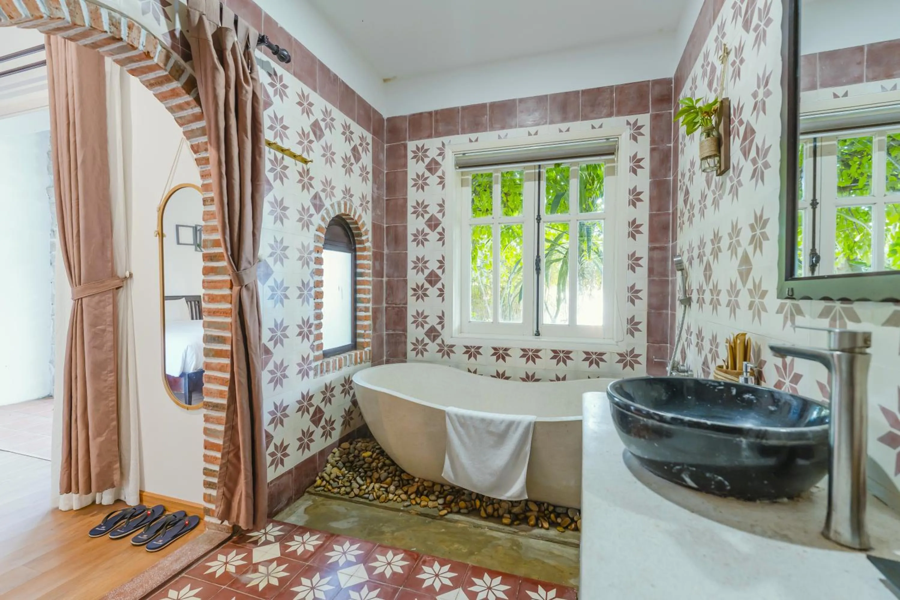 Bathroom in Ancient Garden Boutique Hoi An