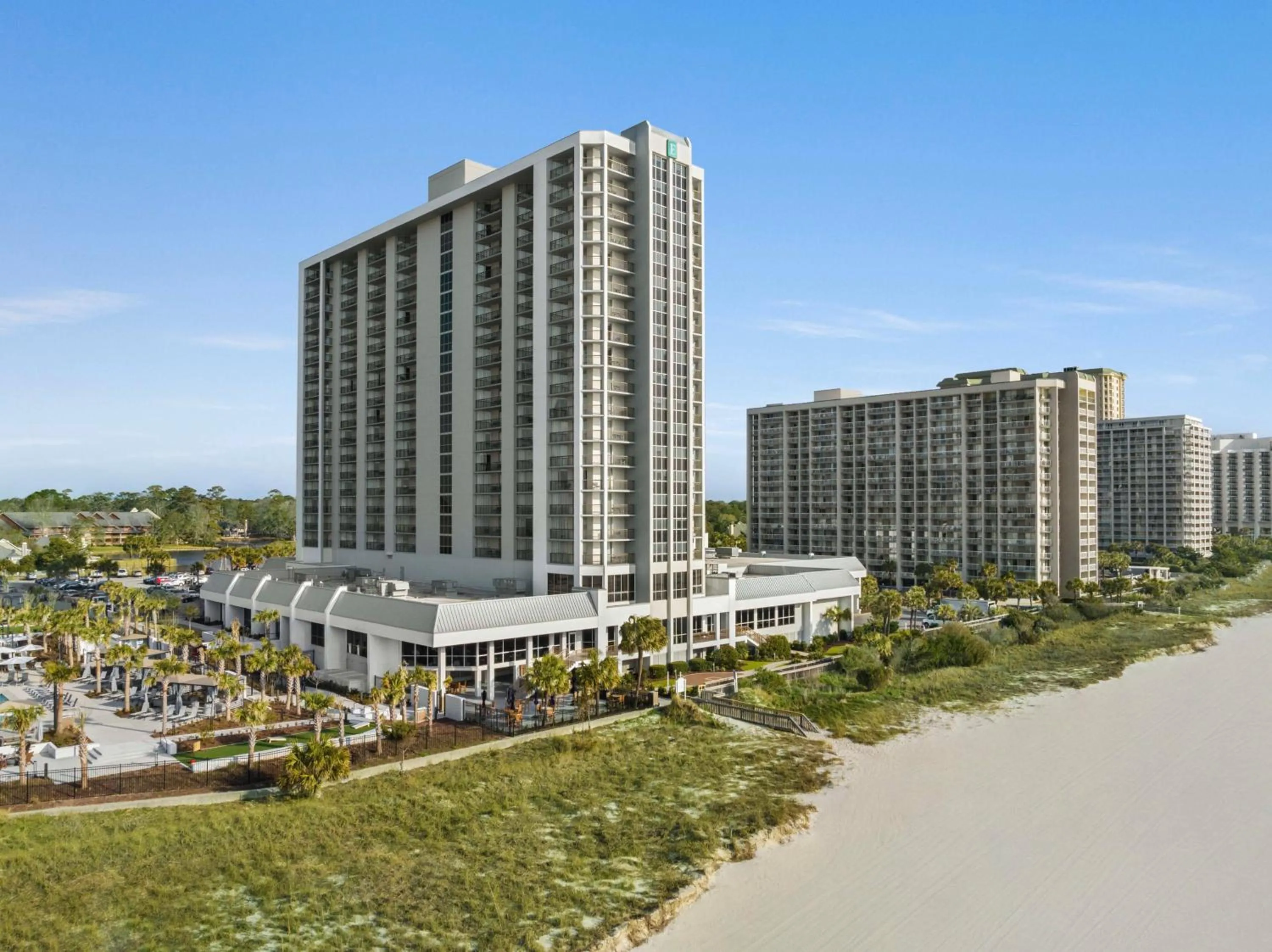 Property building in Embassy Suites by Hilton Myrtle Beach Oceanfront Resort