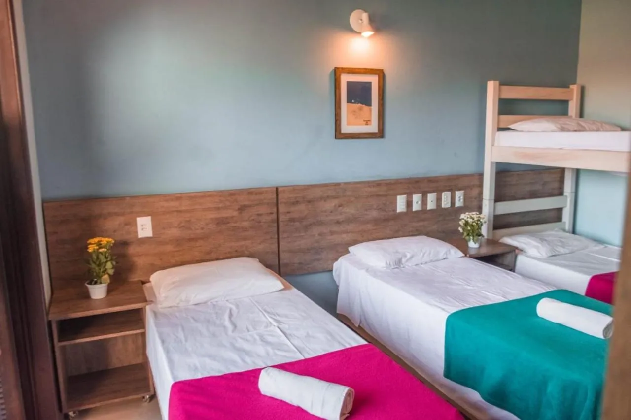 Bed in Hotel Pousada Capão