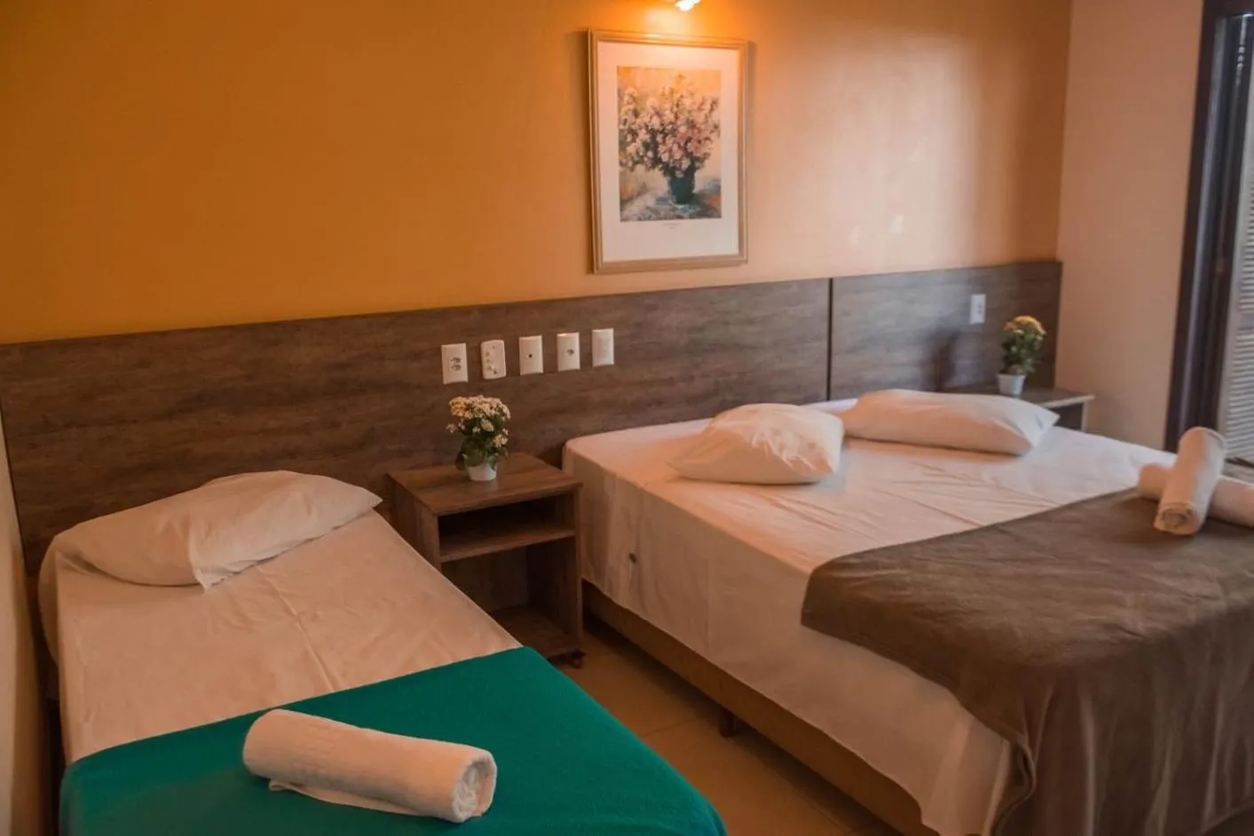 Bed in Hotel Pousada Capão