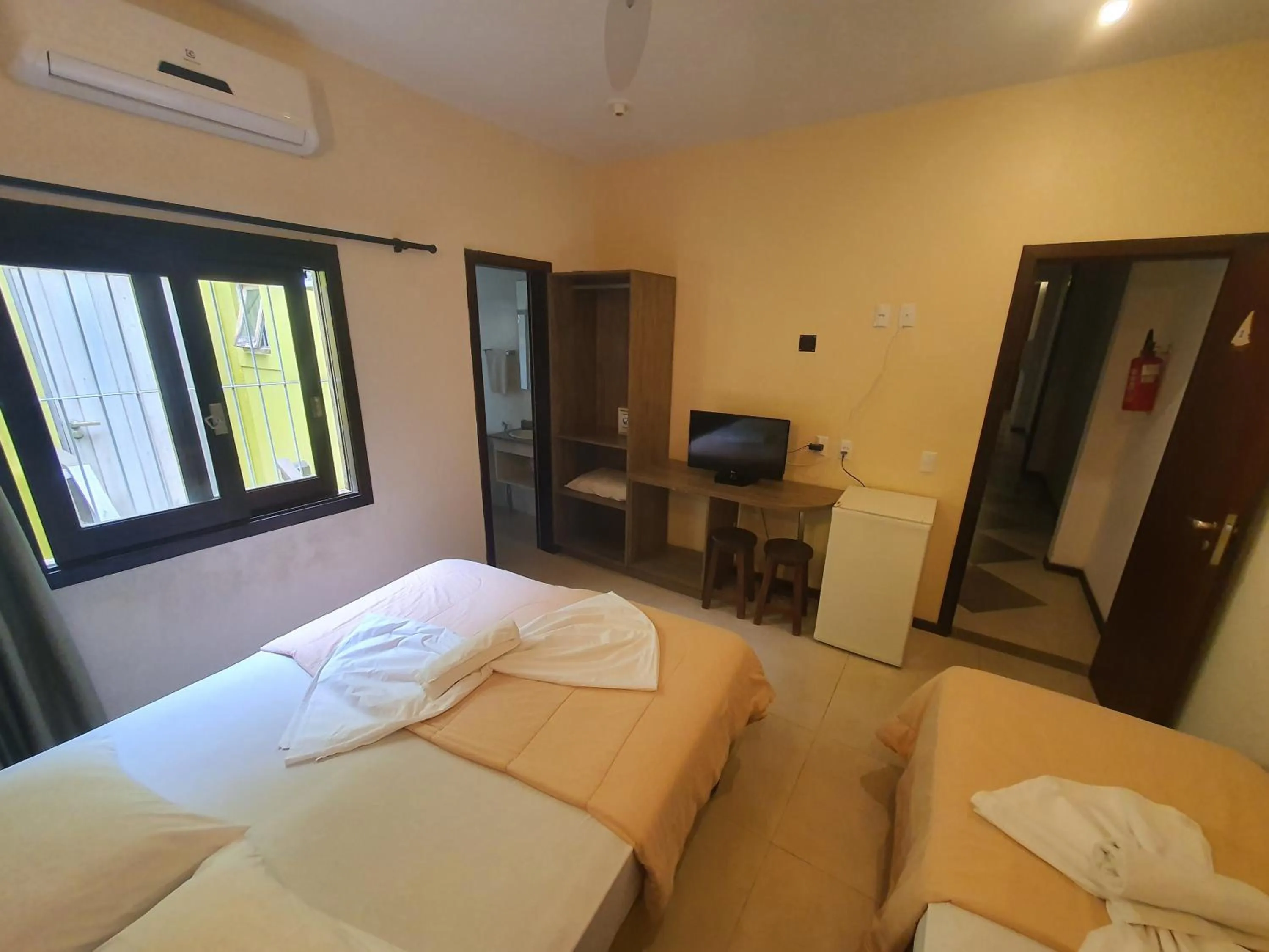 Bed in Hotel Pousada Capão