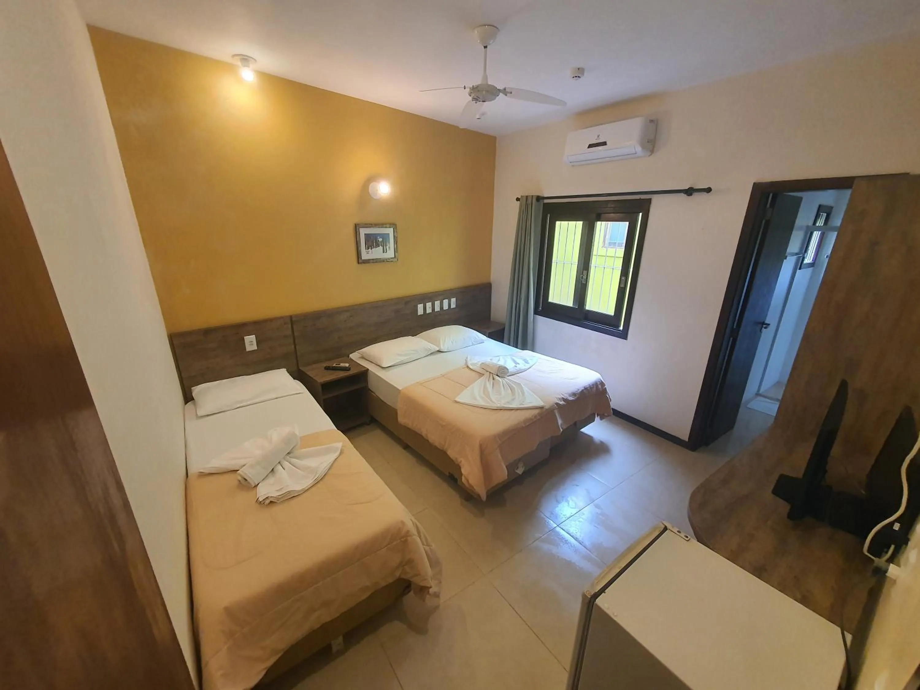 Bed in Hotel Pousada Capão