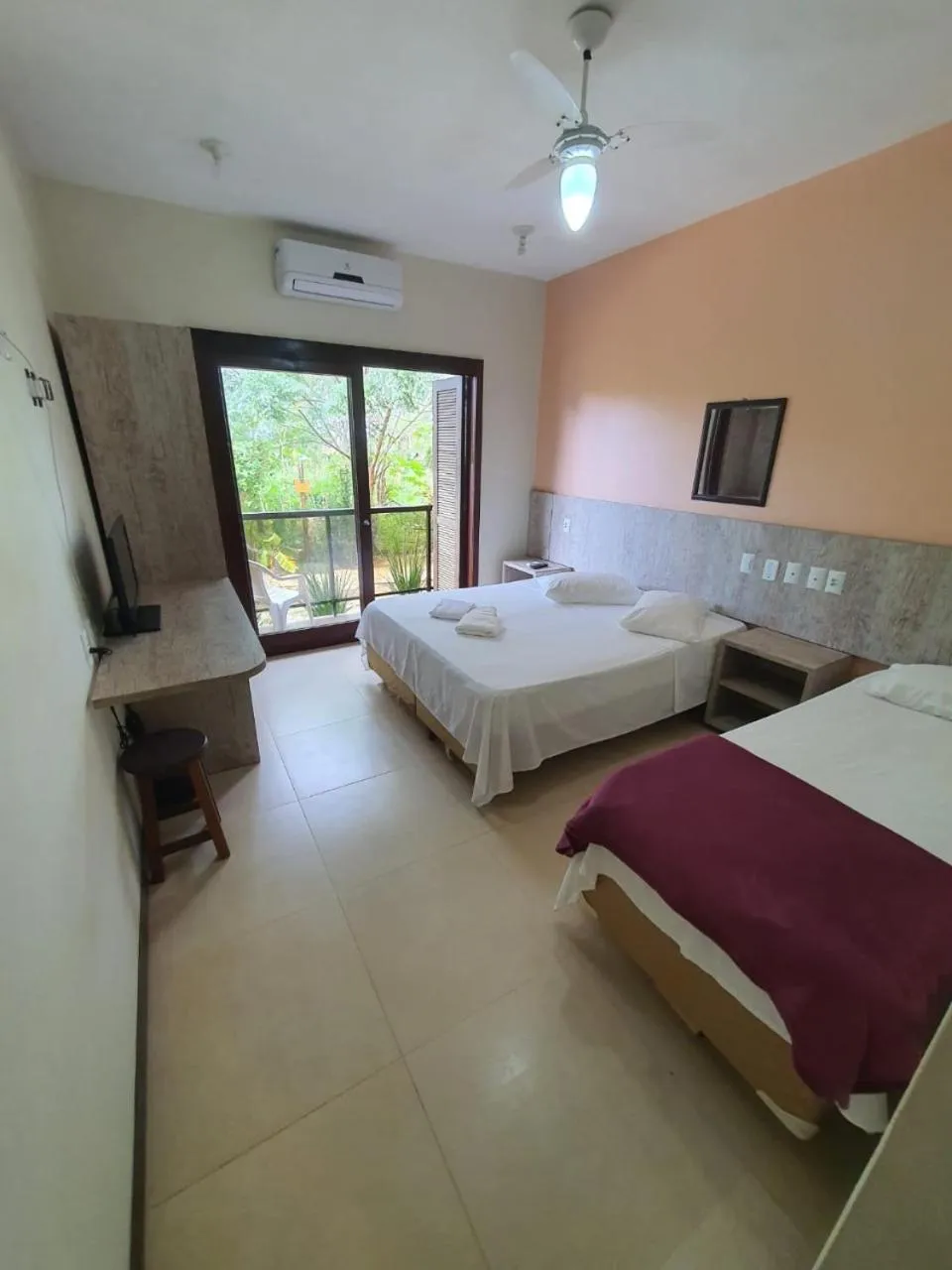 Bed in Hotel Pousada Capão