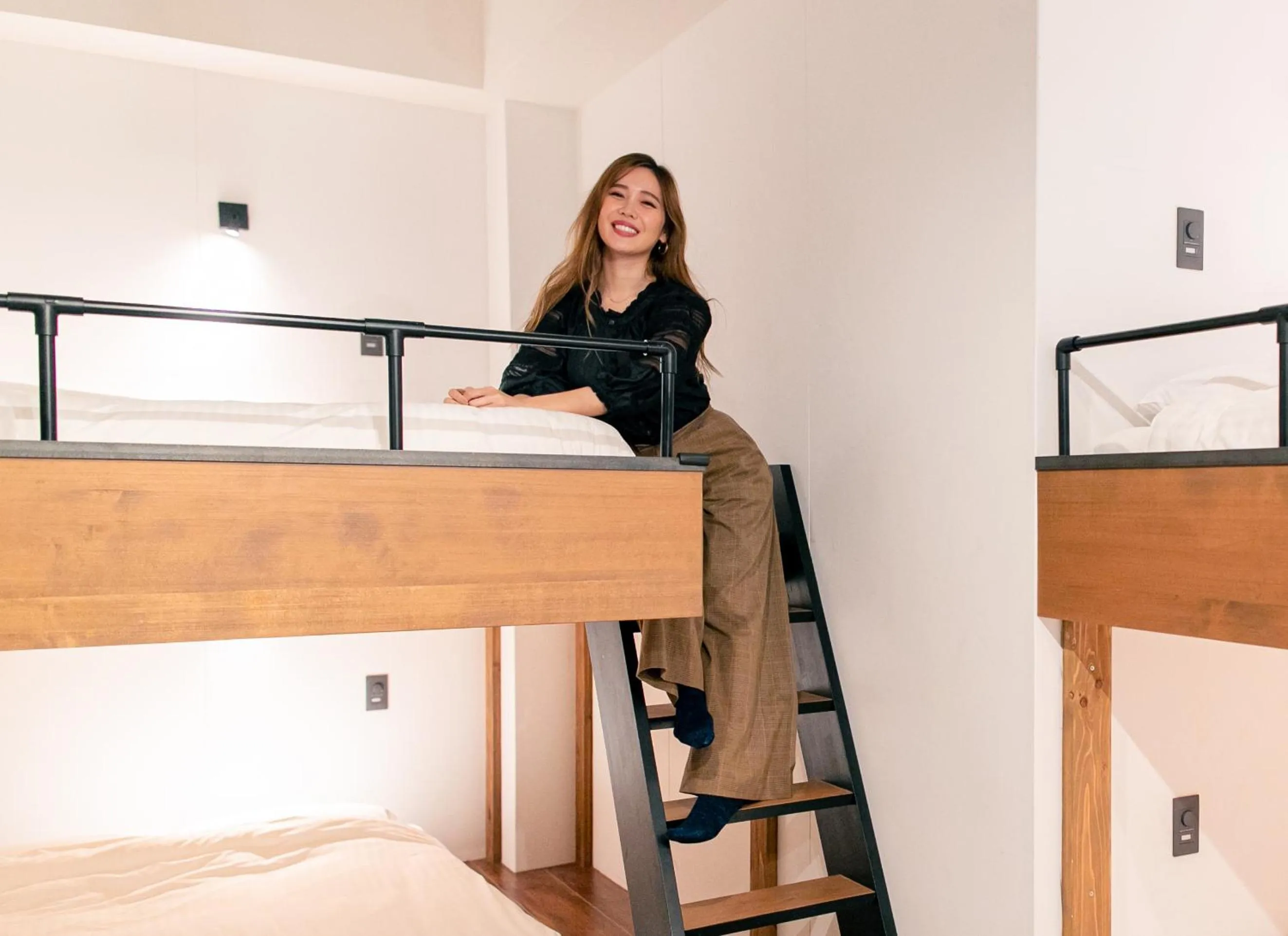 Bedroom, Bed in mizuka Daimyo 4 - unmanned hotel -