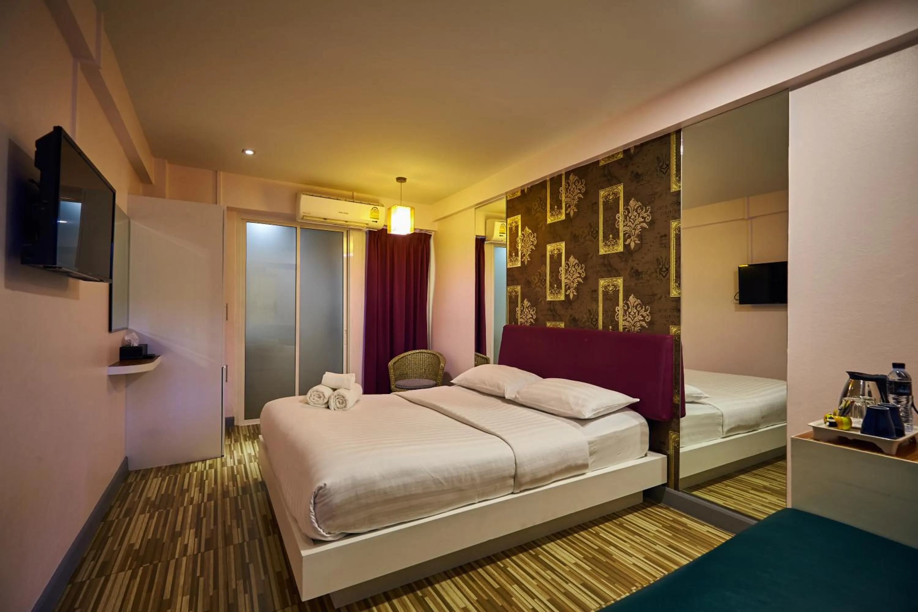 Bed in Sweetloft Hotel Don Muang