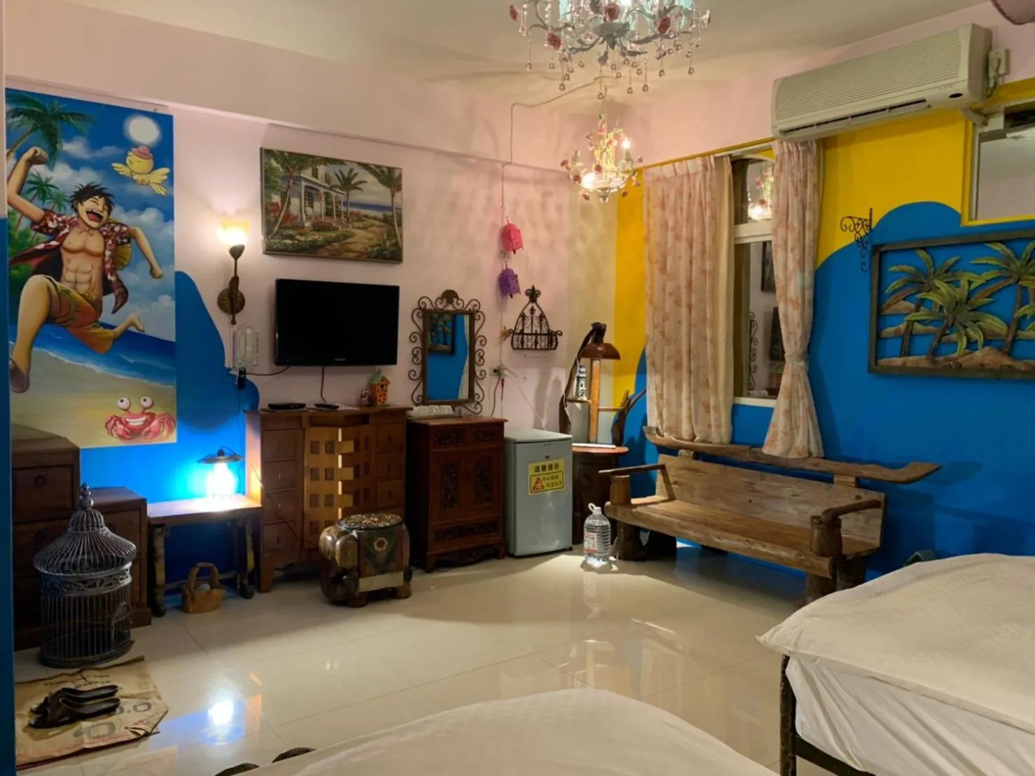 Living room, Bed in Hualien Seaside B&B