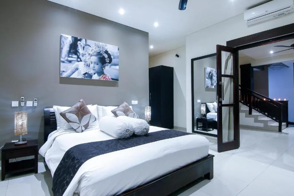 Bed in The Lakshmi Villas by The Beach House