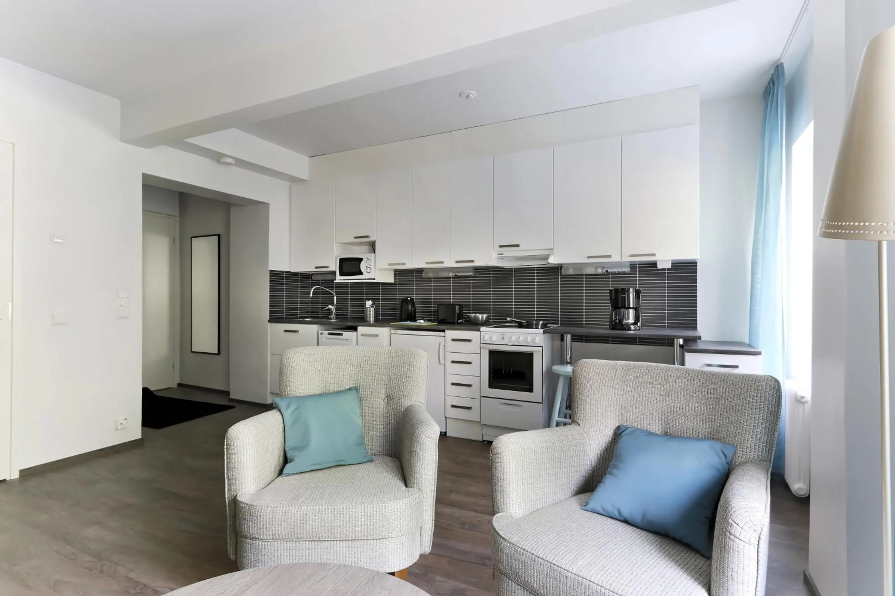 Photo of the whole room in Forenom Serviced Apartments Helsinki Lapinlahdenkatu