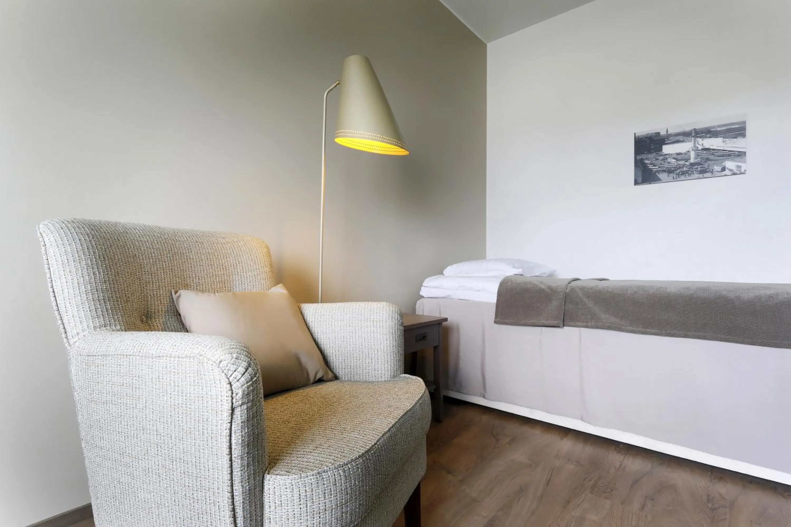 Bed in Forenom Serviced Apartments Helsinki Lapinlahdenkatu