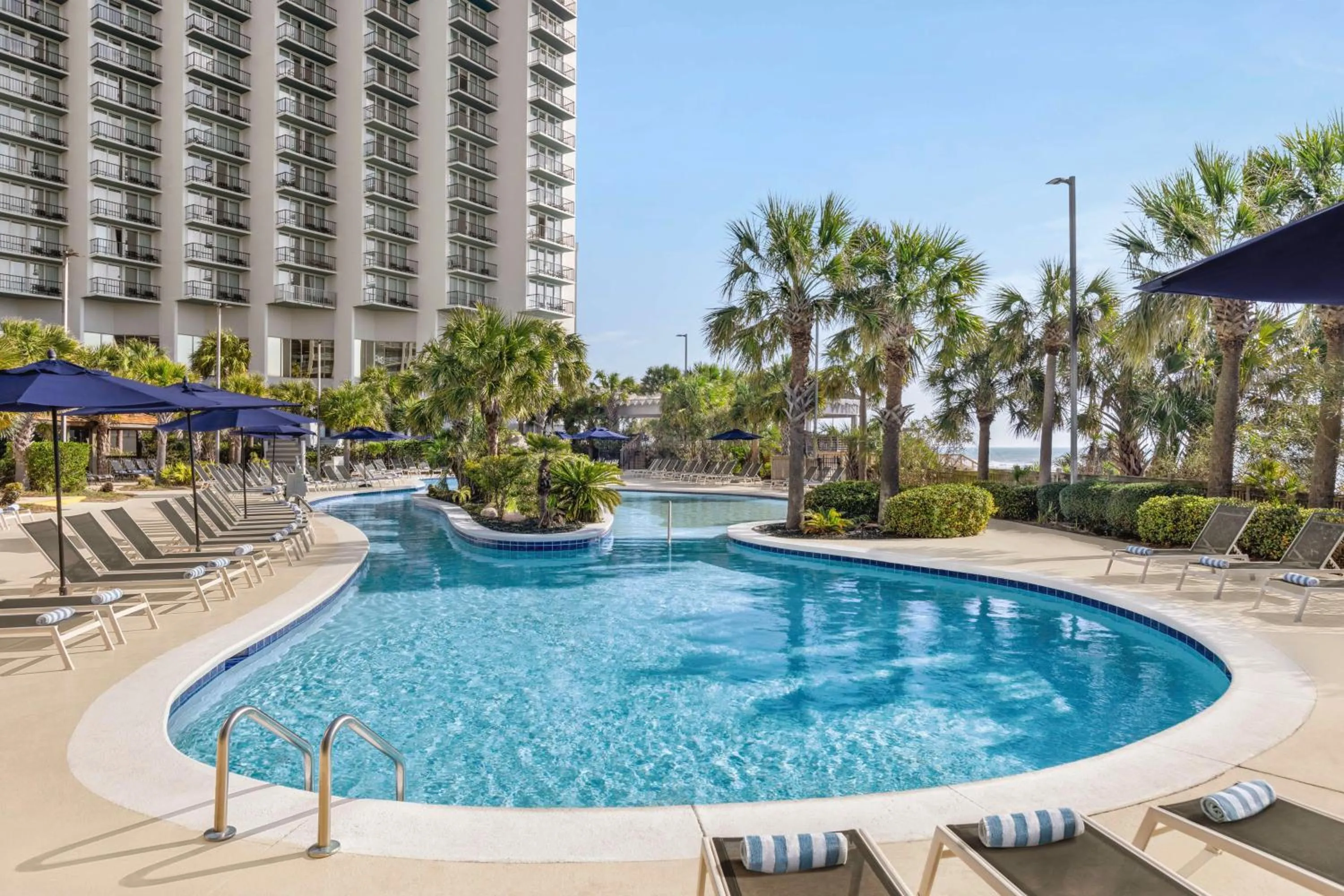 Pool view in Hilton Myrtle Beach Resort