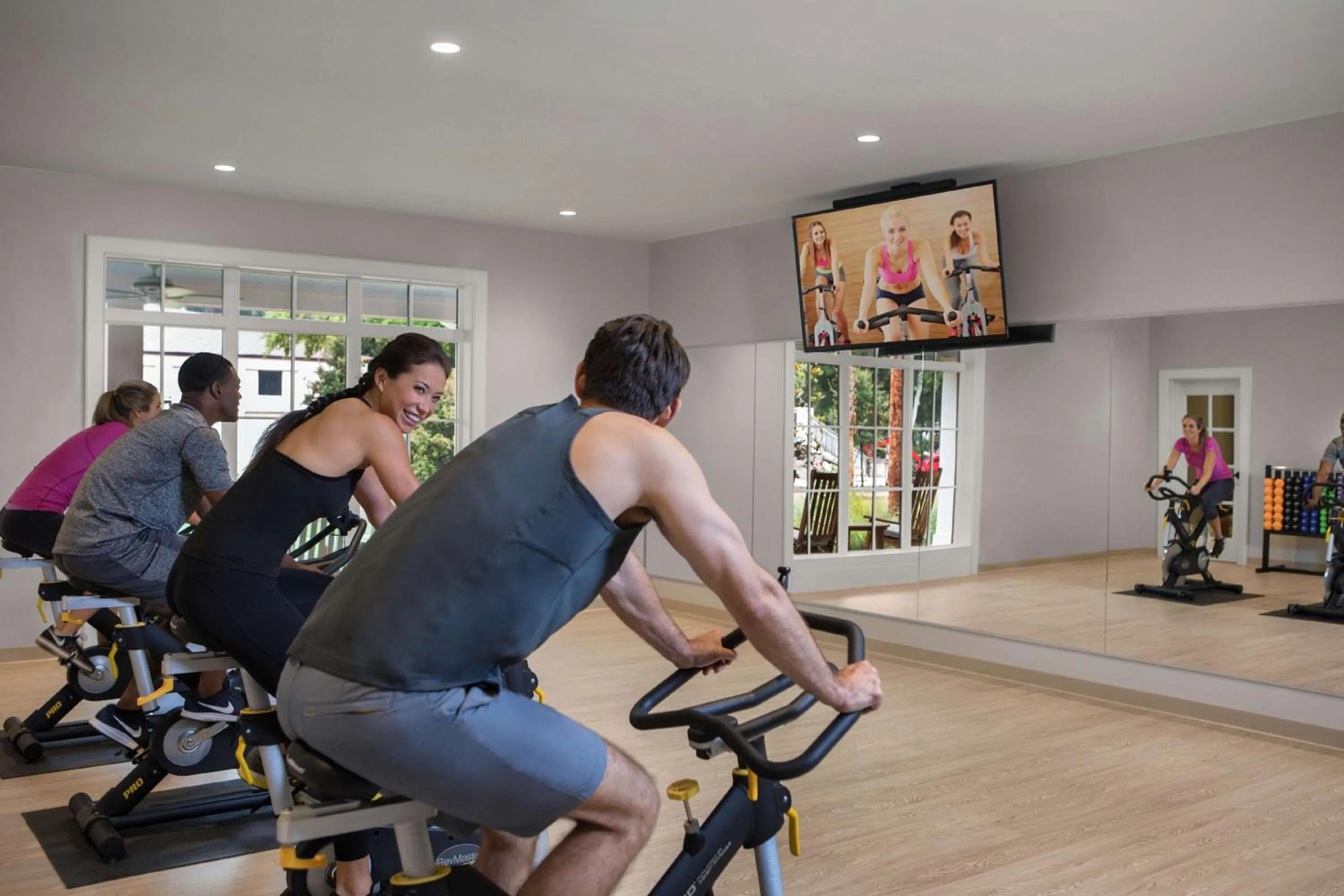 Fitness centre/facilities in Hilton Myrtle Beach Resort