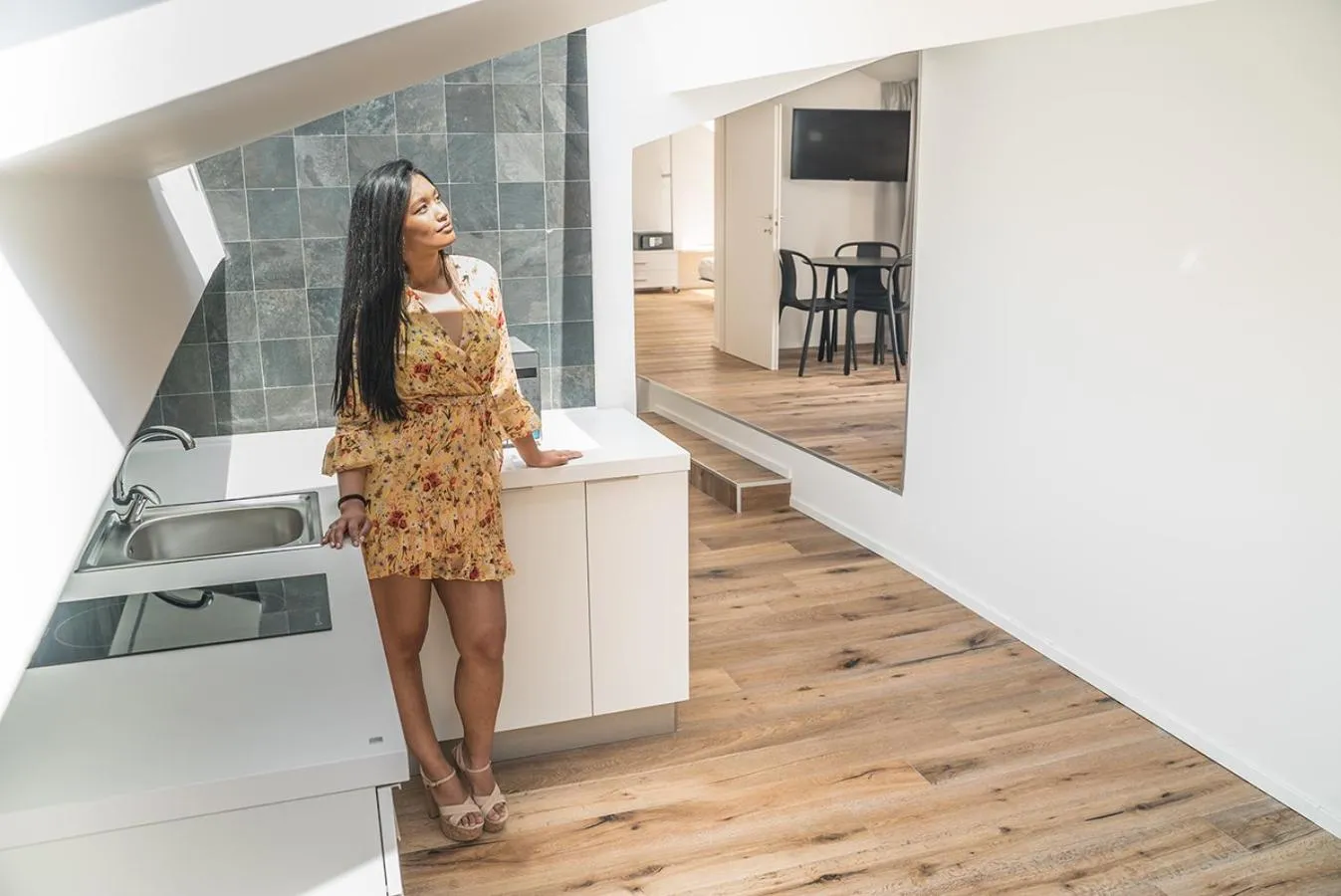 Kitchen or kitchenette in Re Dionisio Luxury Suites