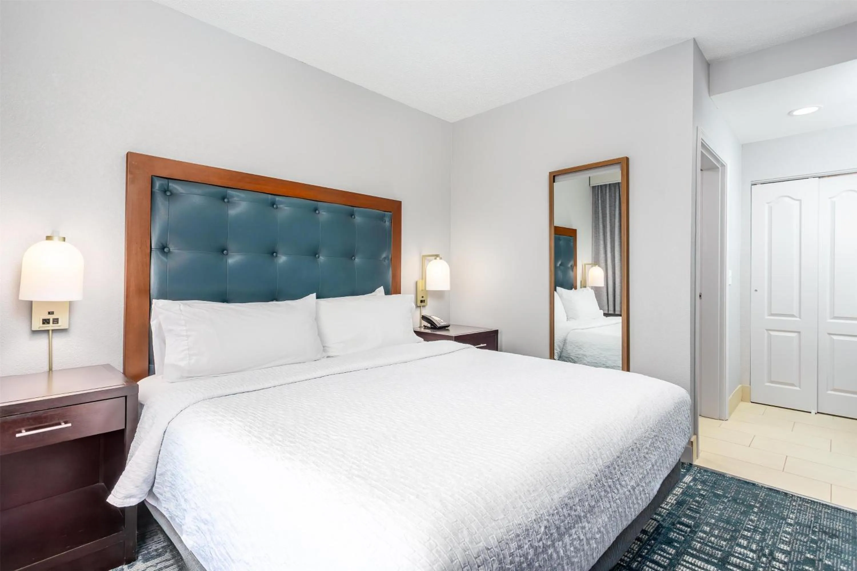 Bed in Homewood Suites by Hilton Lexington Fayette Mall