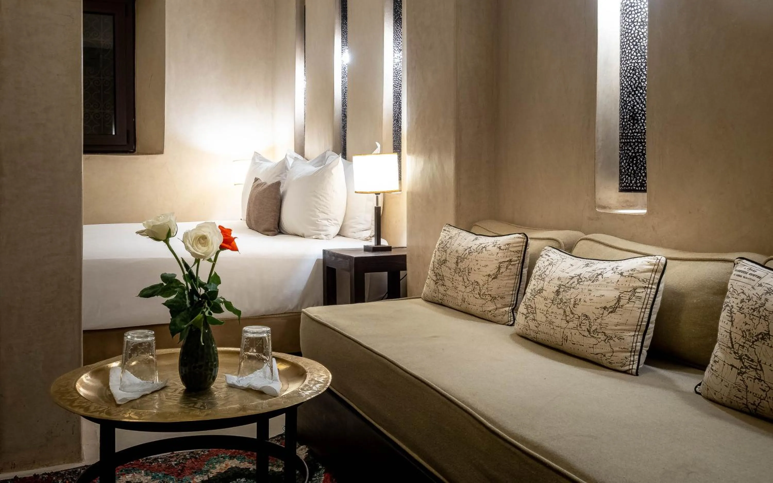 Bed in Riad Vanilla Sma & Spa