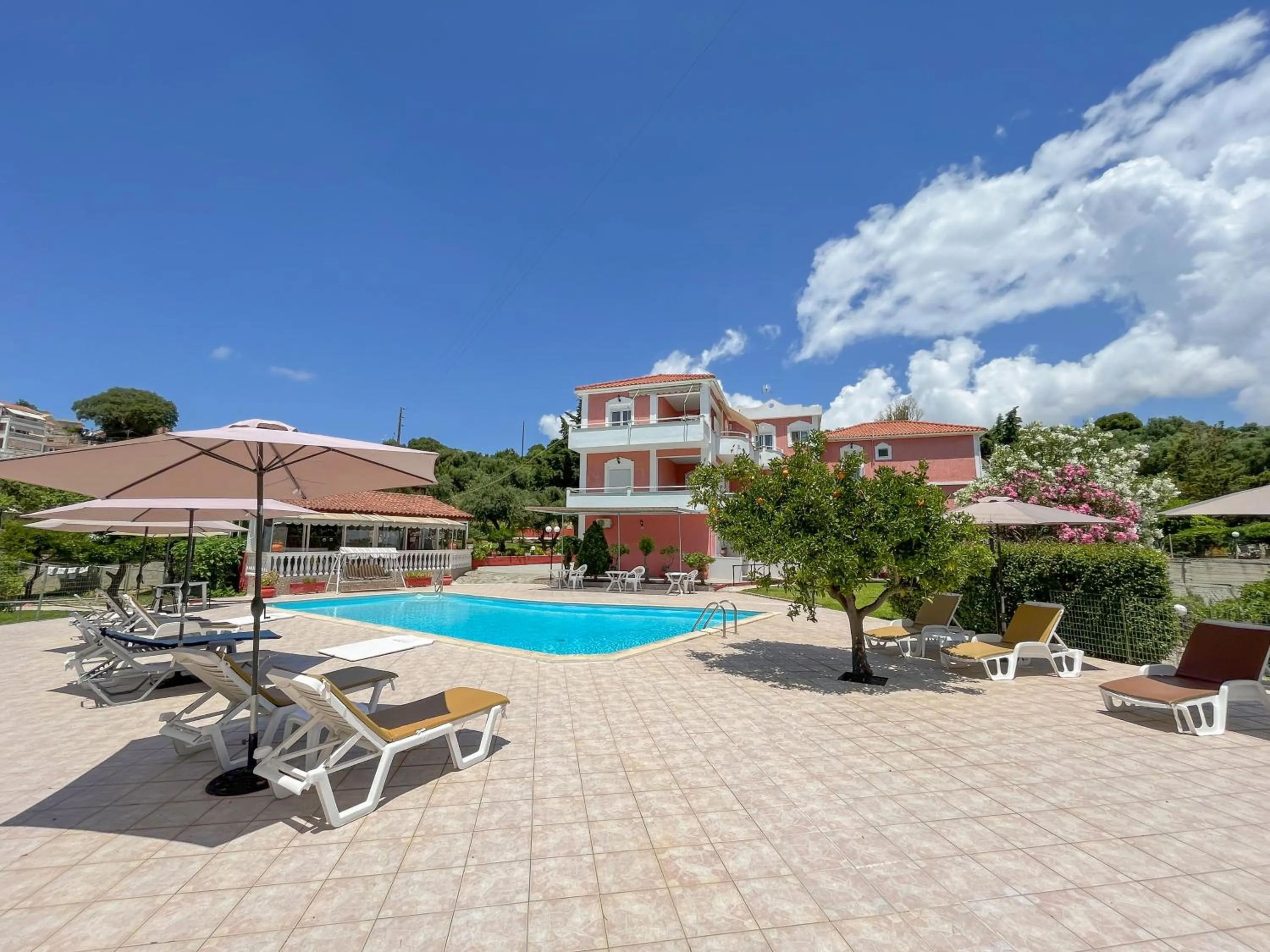 Pool view in Amazona Apartments and Studios