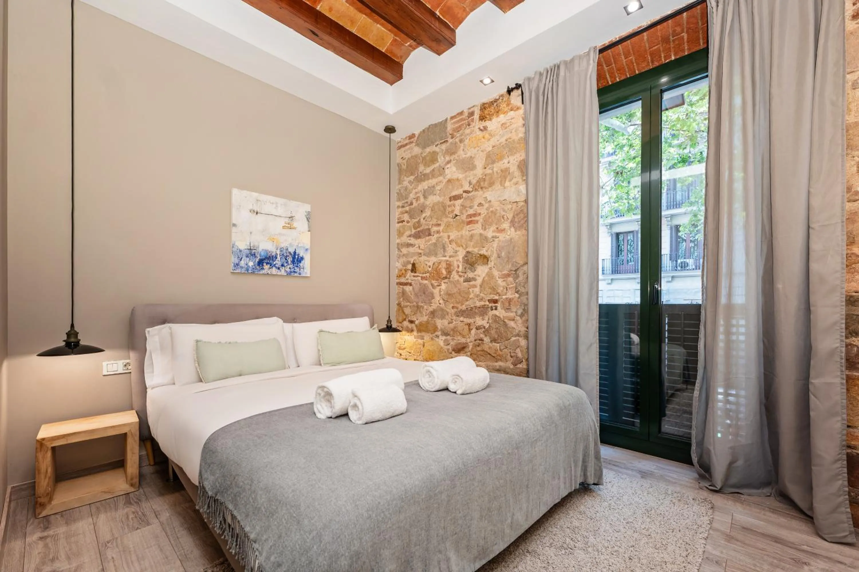 Bed in Midtown Luxury Apartments by Sweett