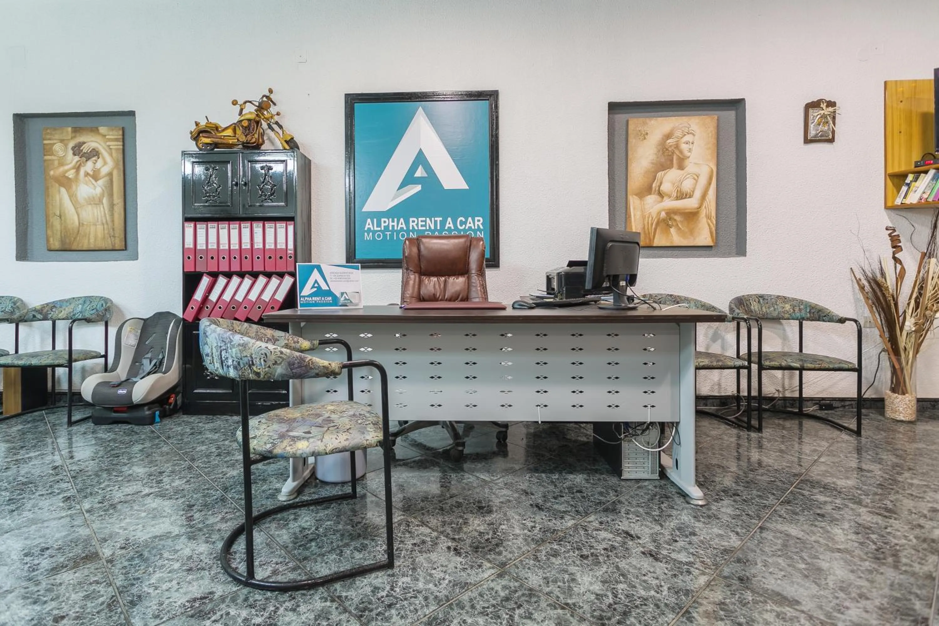 Lobby or reception in Alpha Studios