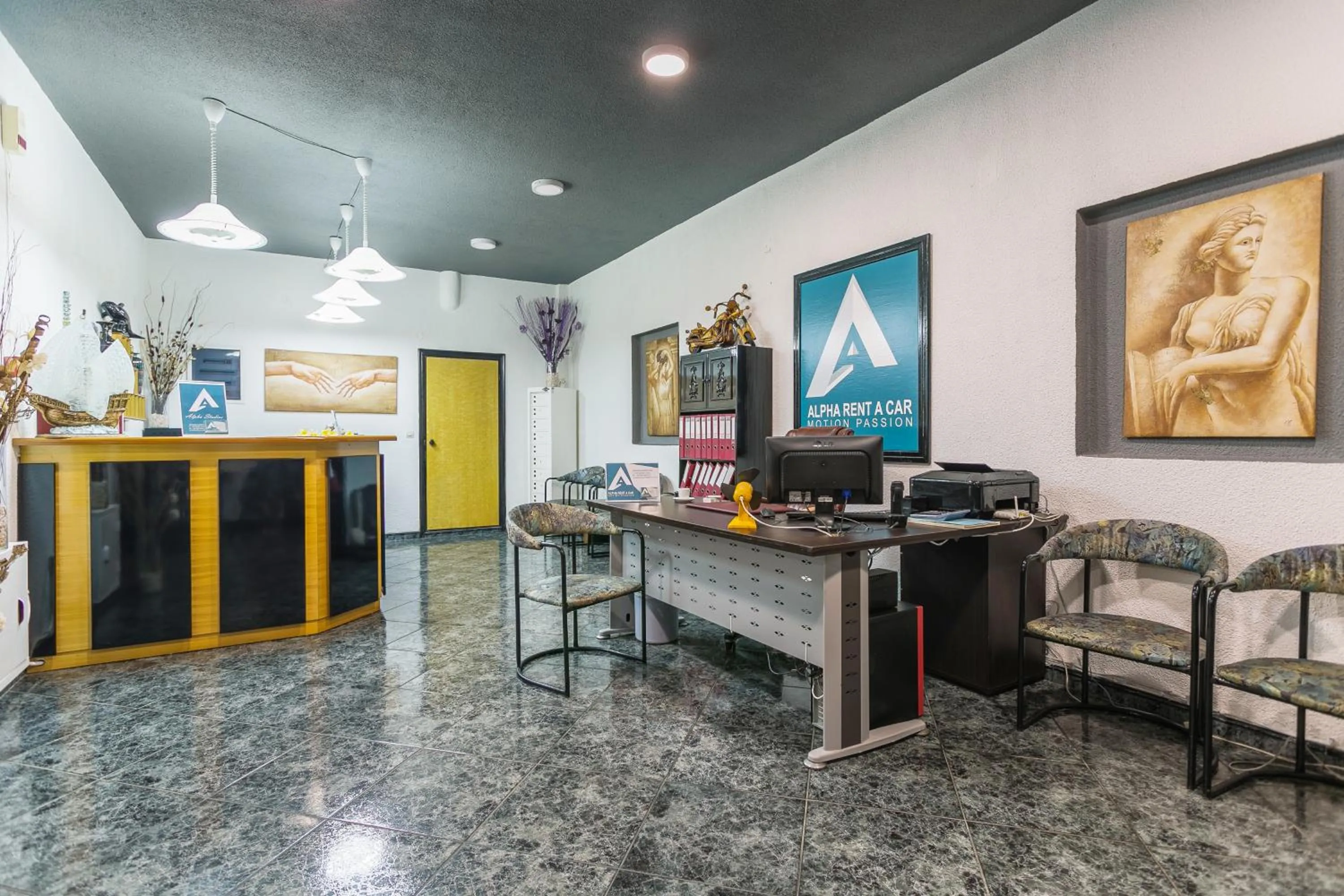Lobby or reception in Alpha Studios