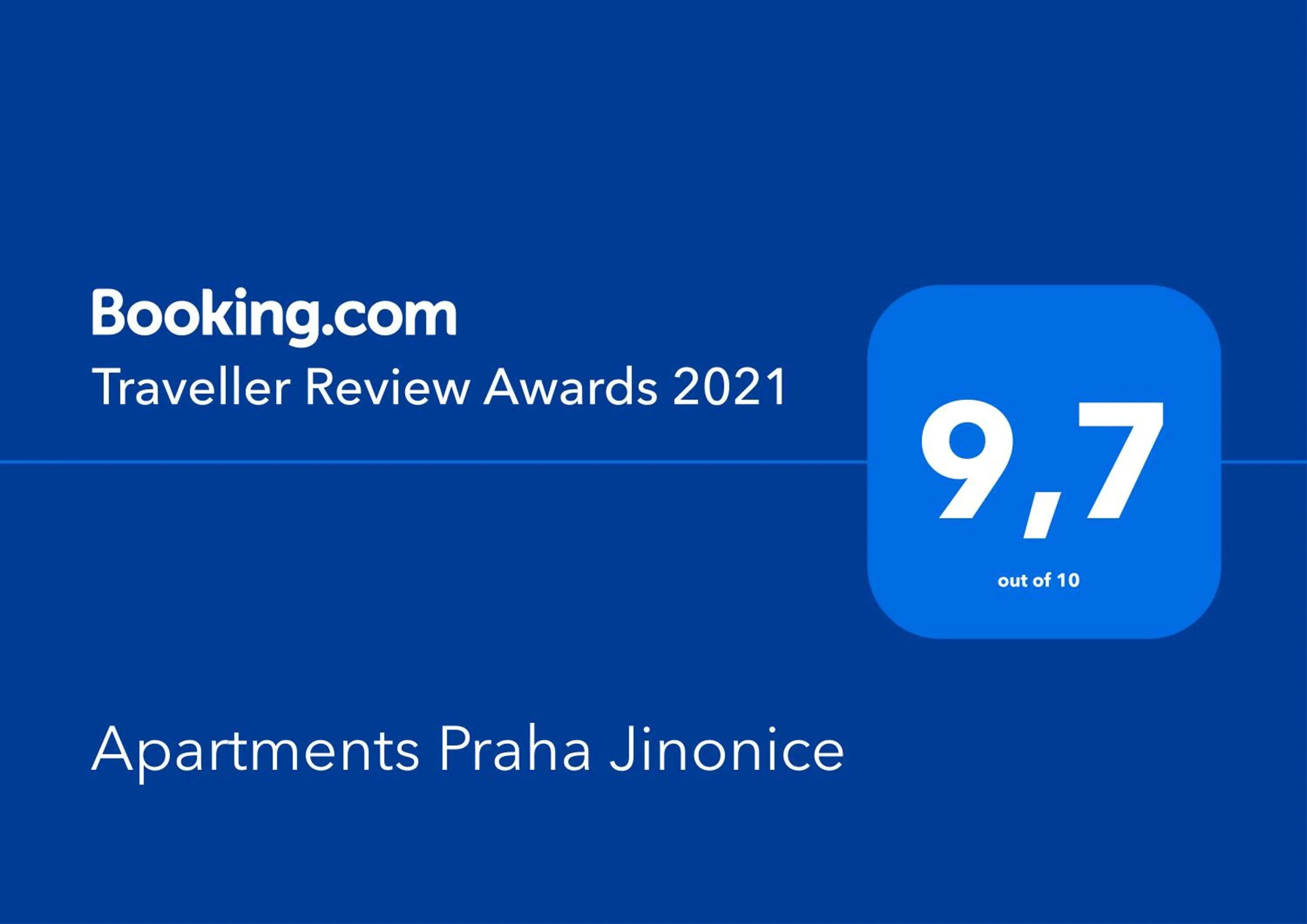 Certificate/Award in Apartments Praha Jinonice
