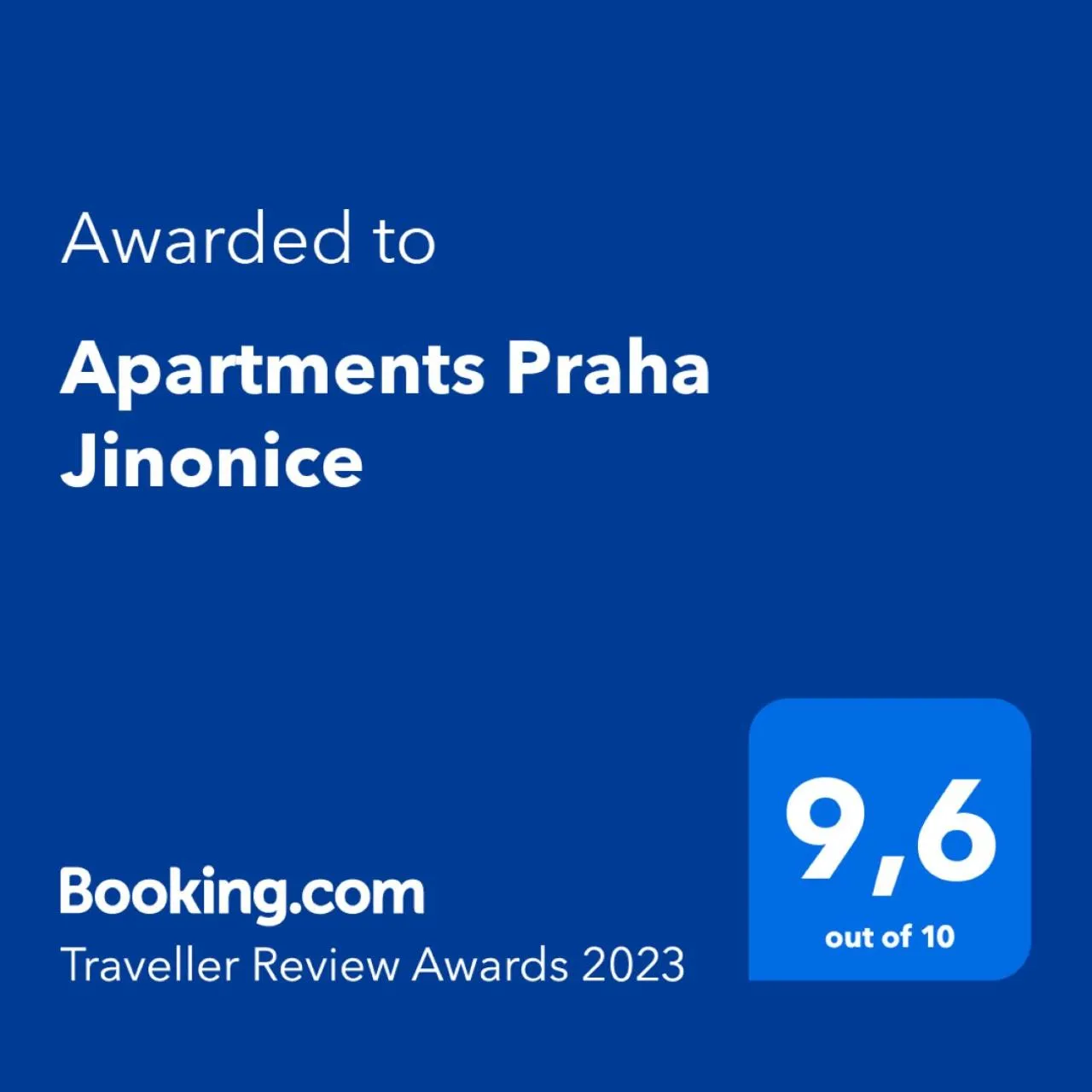 Certificate/Award in Apartments Praha Jinonice