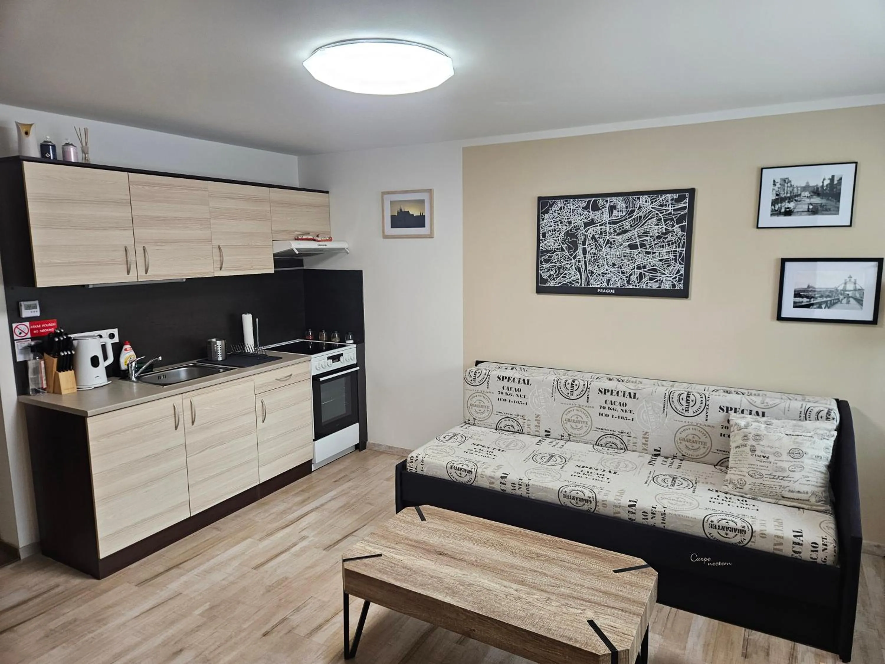 Kitchen or kitchenette in Apartments Praha Jinonice
