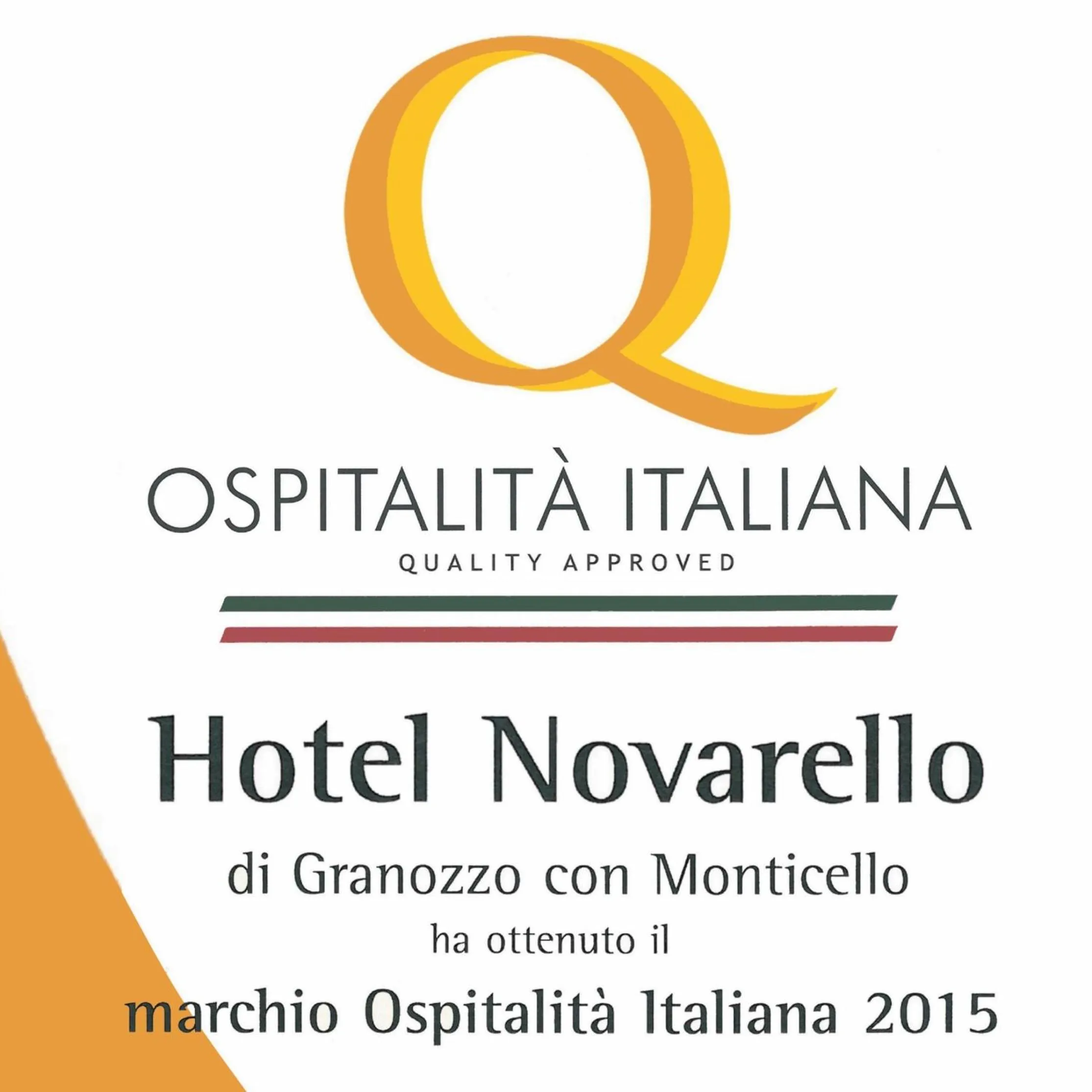 Property logo or sign in Hotel Novarello