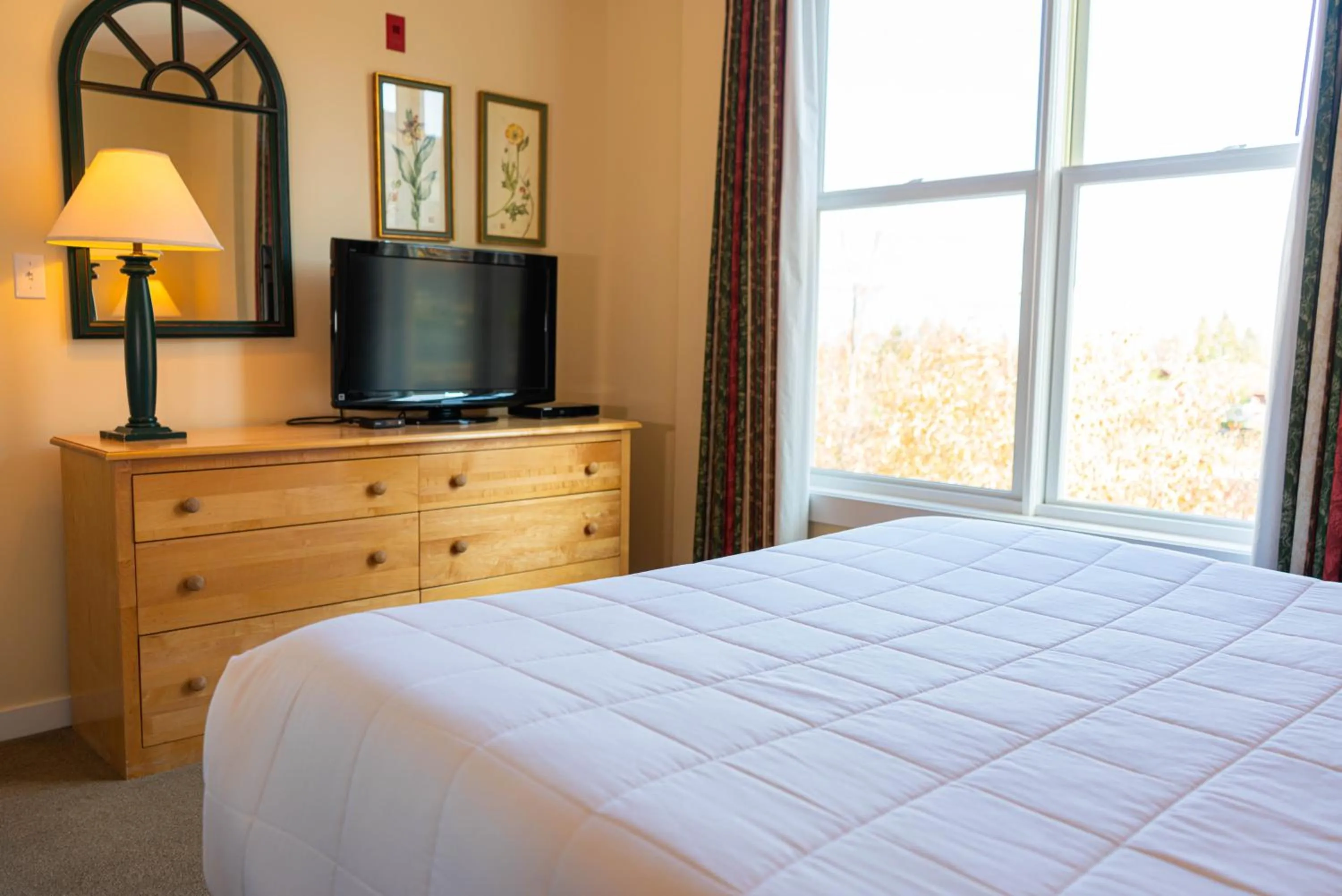 Bed in Long Trail House Condominiums at Stratton Mountain Resort