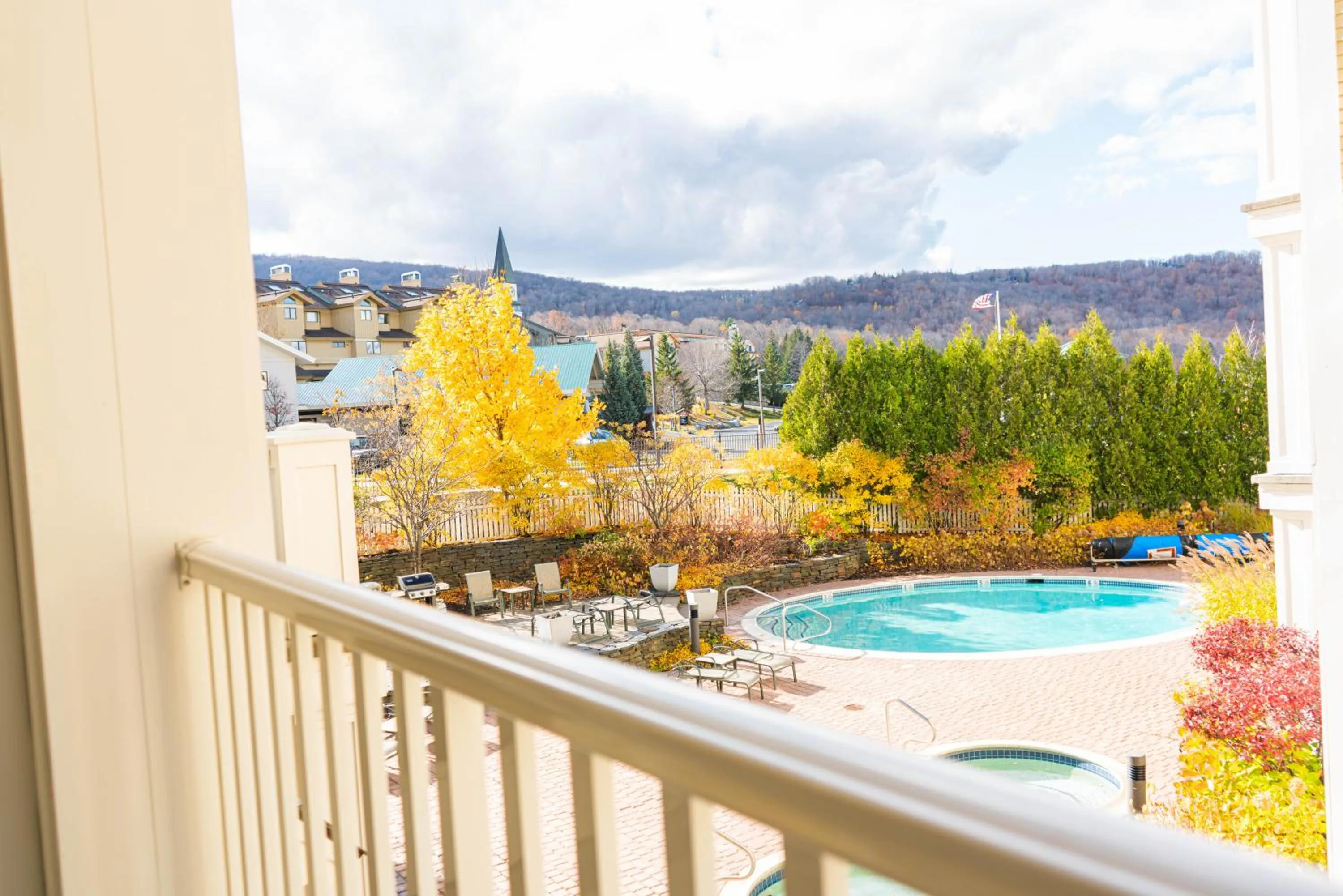 Balcony/Terrace in Long Trail House Condominiums at Stratton Mountain Resort