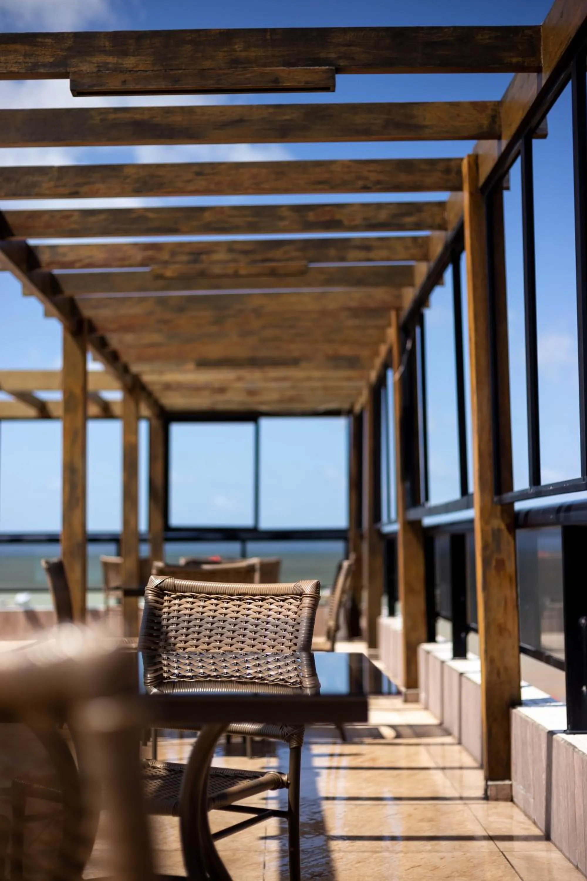 Balcony/Terrace in FLAT MARINAS PRAIA HOTEL