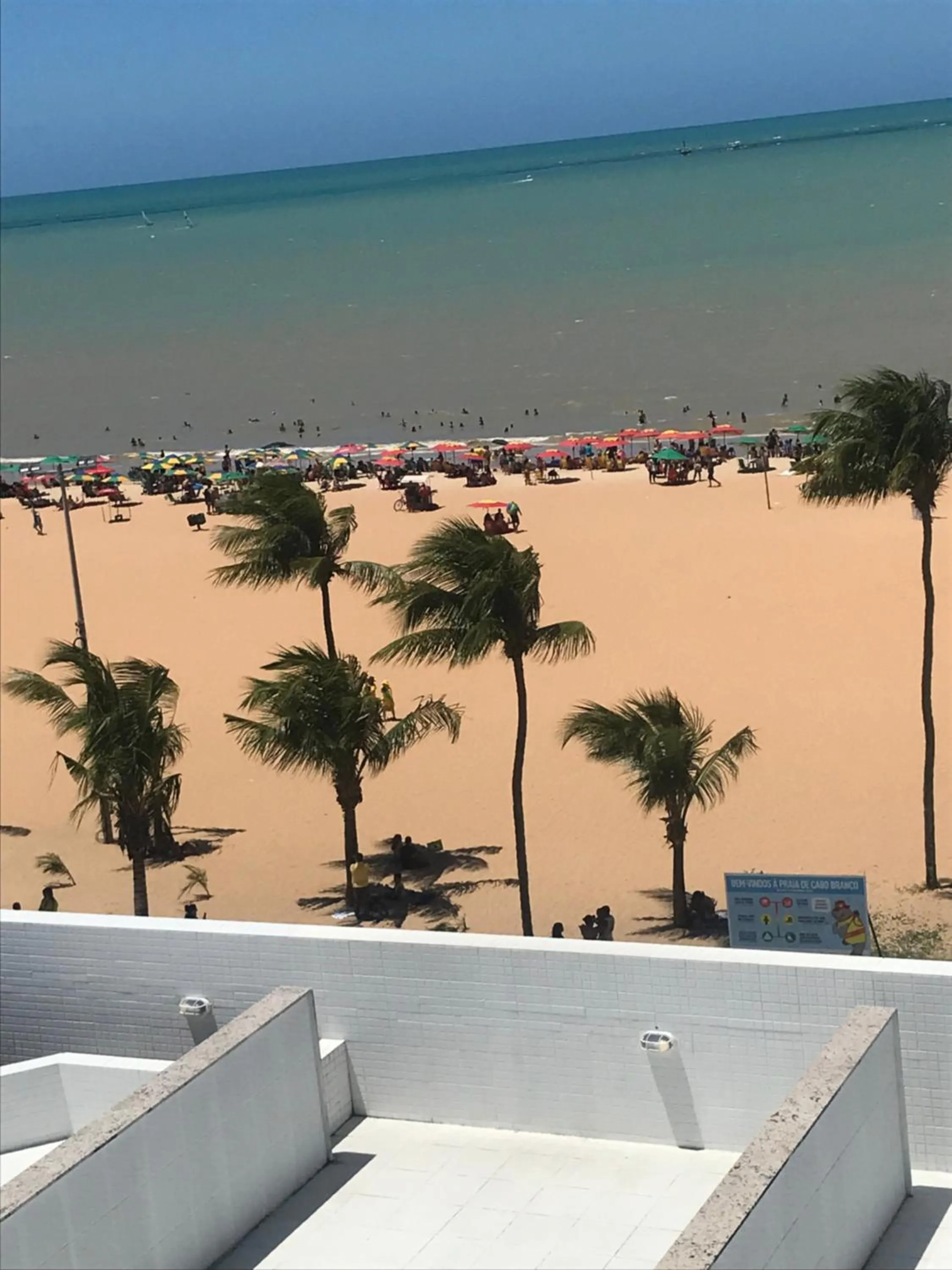 Balcony/Terrace in FLAT MARINAS PRAIA HOTEL