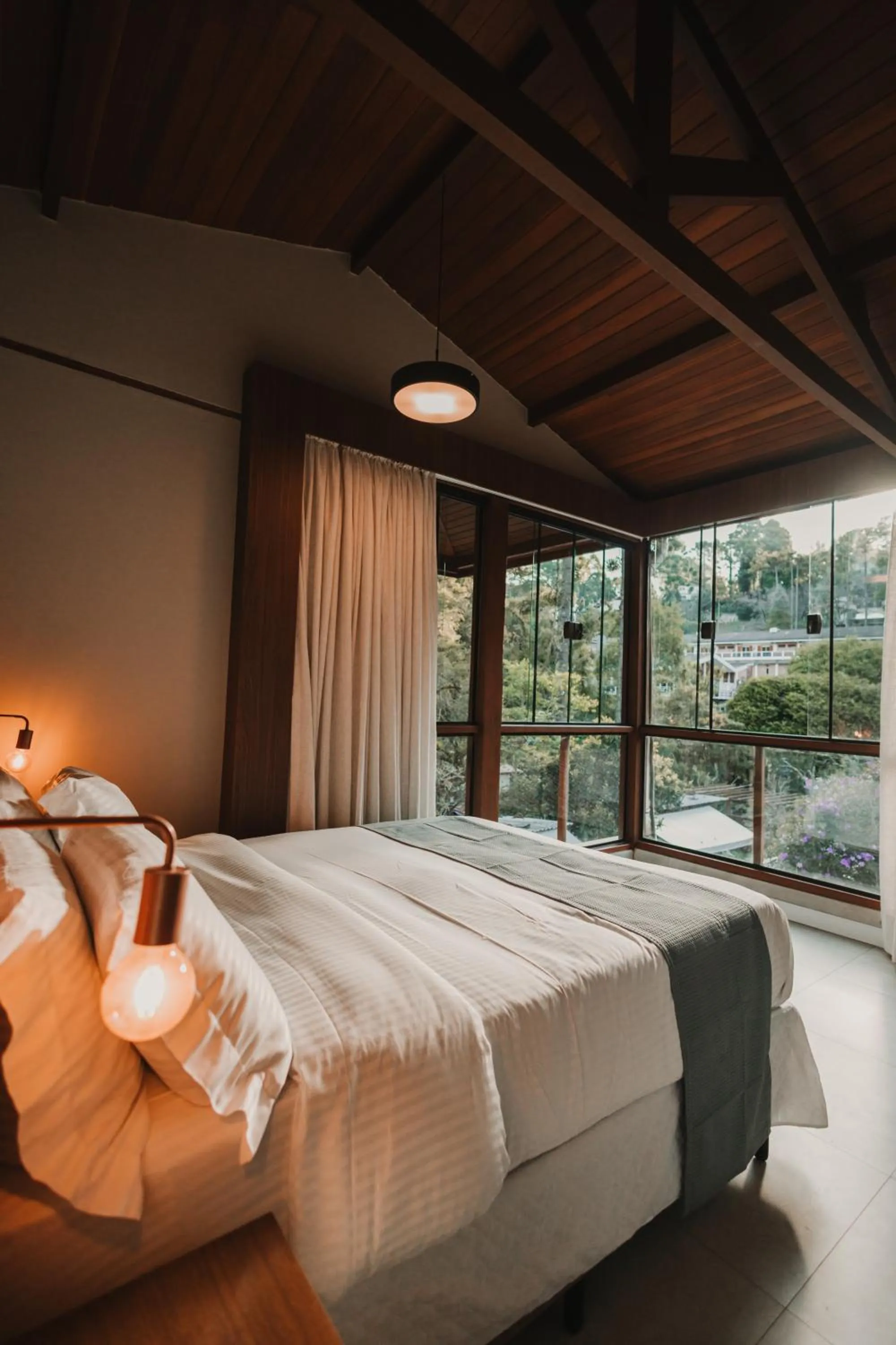 Bed in La Brume Pousada